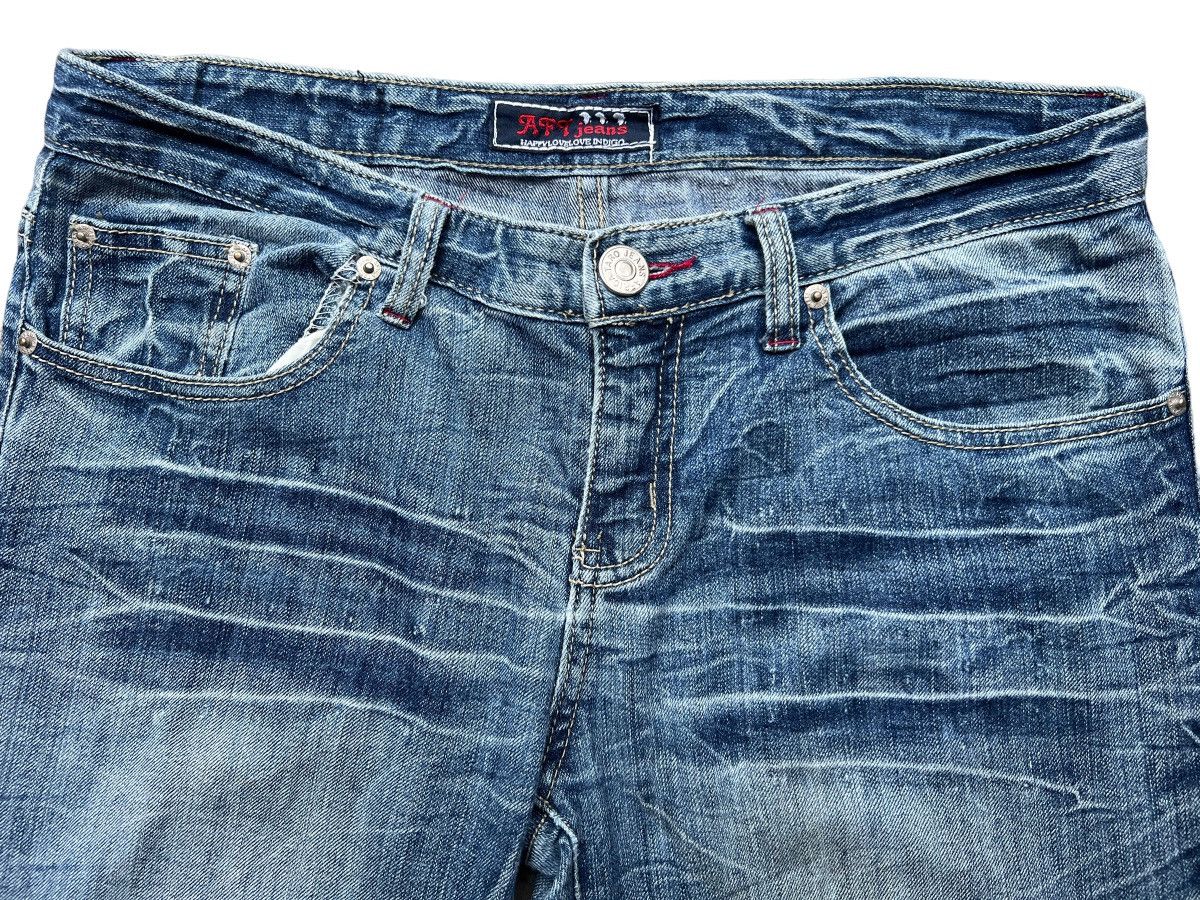 Japanese Brand Aft Distressed Faded Flare Jeans 34x31.5
