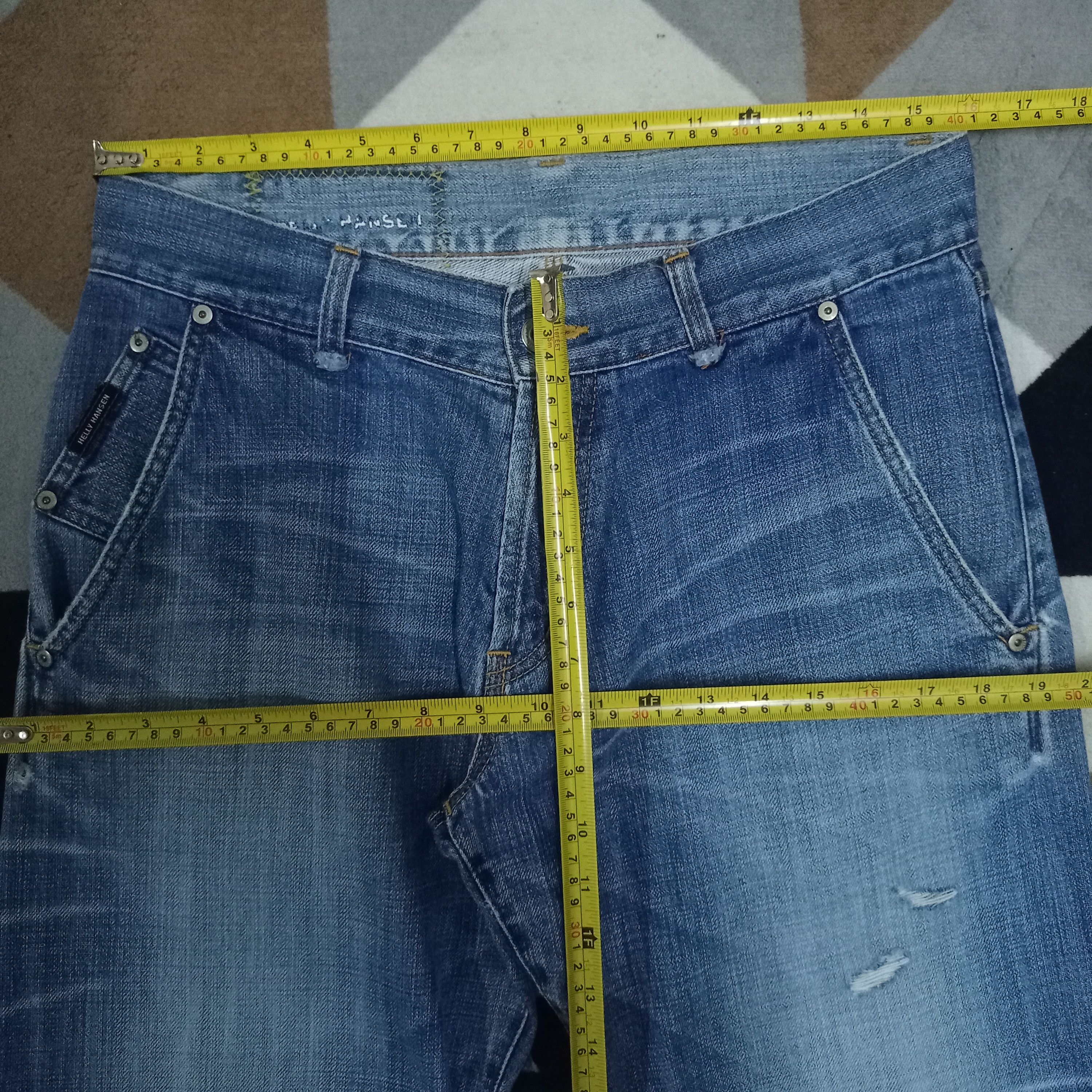 Helly Hansen Vintage Japan Helly Hansen Curve Leg Distressed Baggy Jeans Size US 32 / EU 48 - 7 Thumbnail
