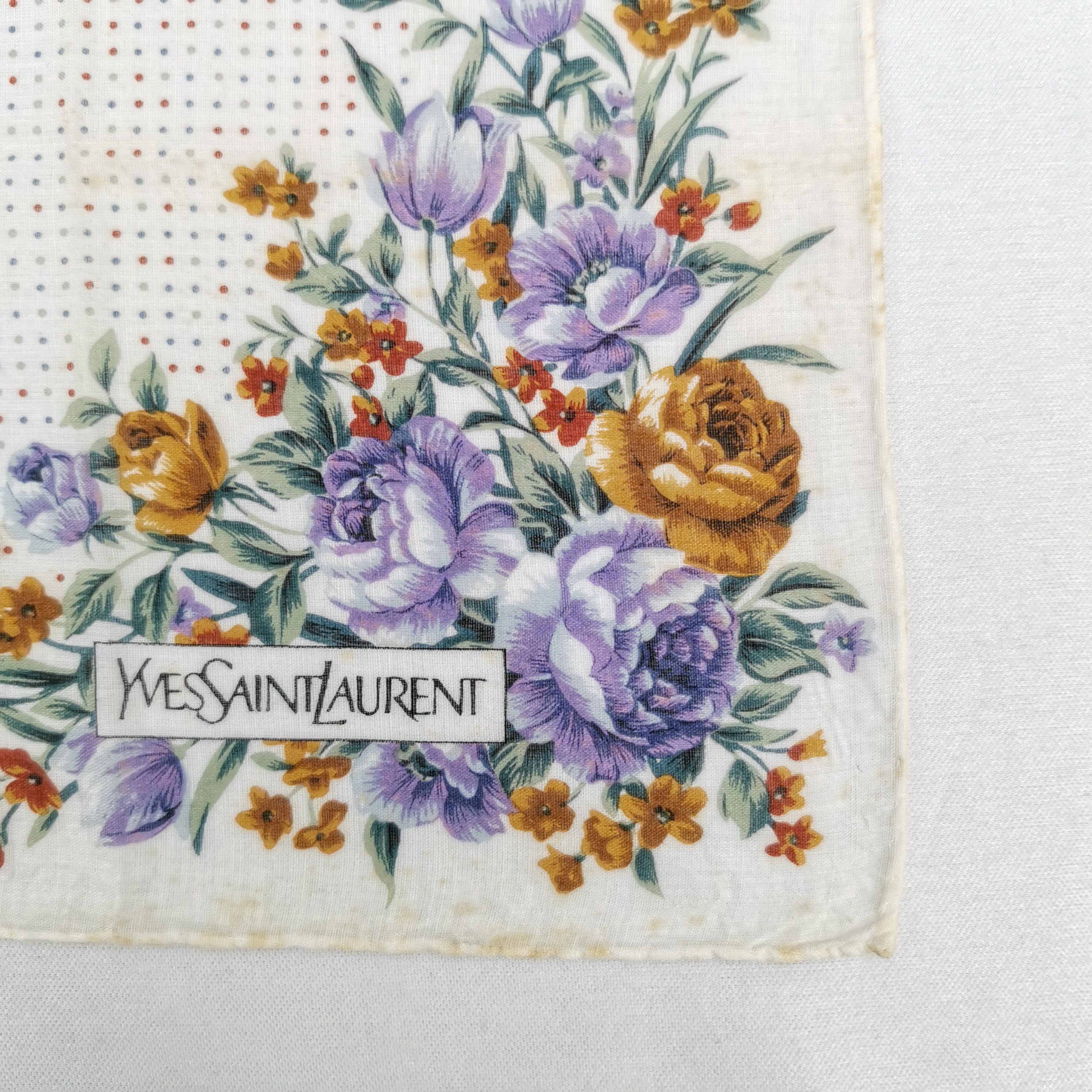 Yves Saint Laurent Vintage Yves Saint Laurent Handkerchief YSL Pocket Square Size ONE SIZE - 3 Thumbnail