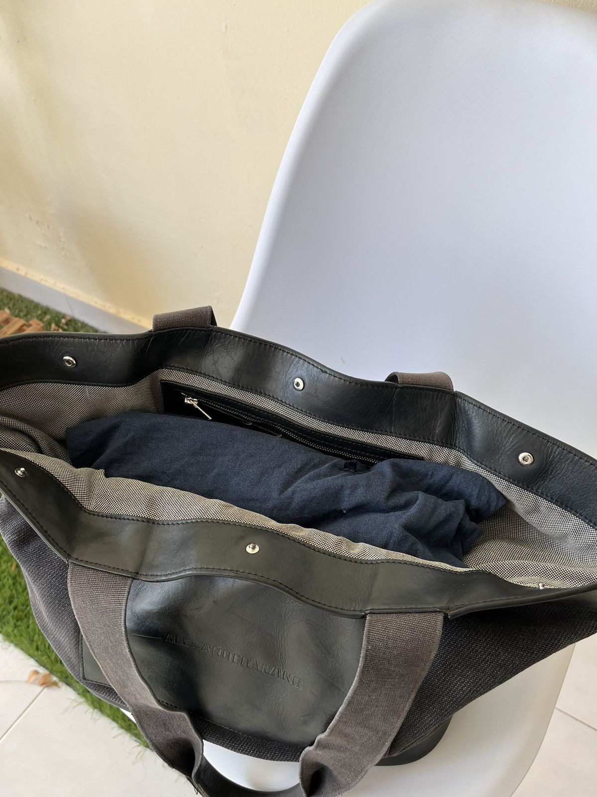 Alexander Wang Alexander Wang Canvas Leather Tote Bag Size ONE SIZE - 15 Thumbnail