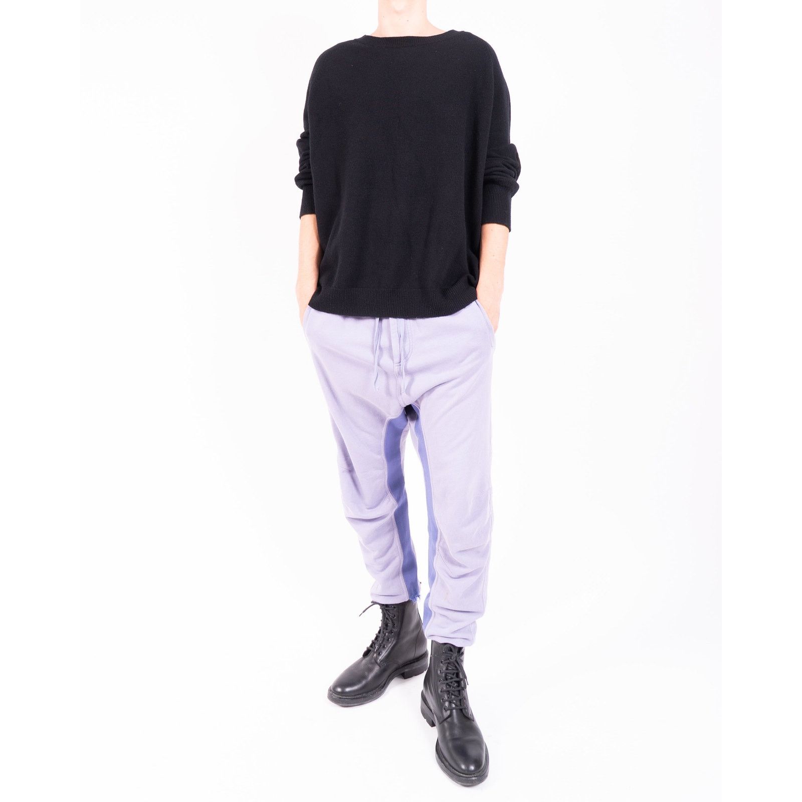 Haider Ackermann FW17 Oversized Knit in Black & White Wool Size US XS / EU 42 / 0 - 4 Thumbnail