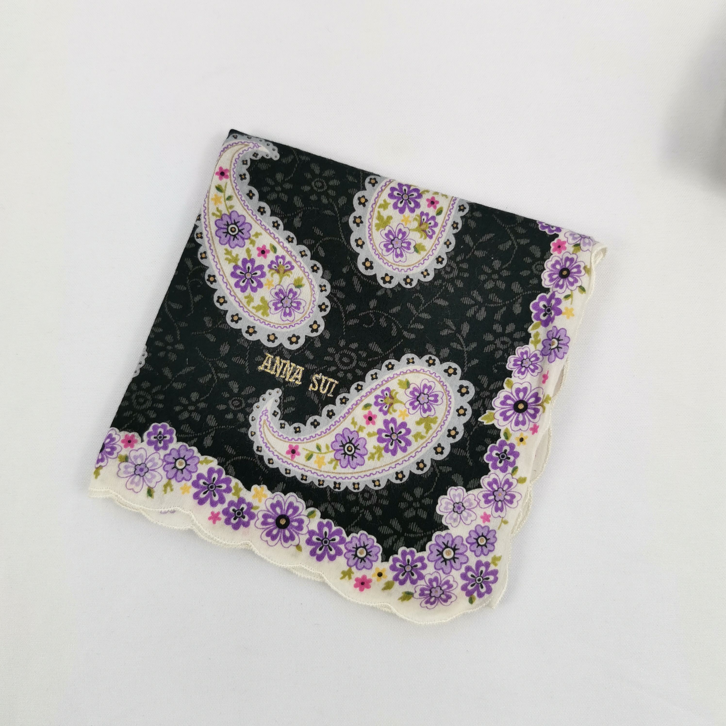 Anna Sui × Vintage Vintage Anna Sui Handkerchief Neckerchief Bandana Size ONE SIZE - 2 Thumbnail