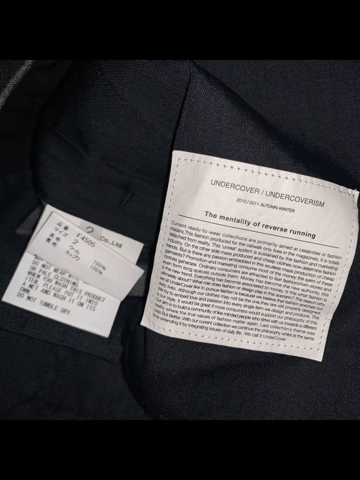 Undercover Sz 2 Undercover 10AW Classic Trouser-2508 Size US 28 / EU 44 - 5 Thumbnail