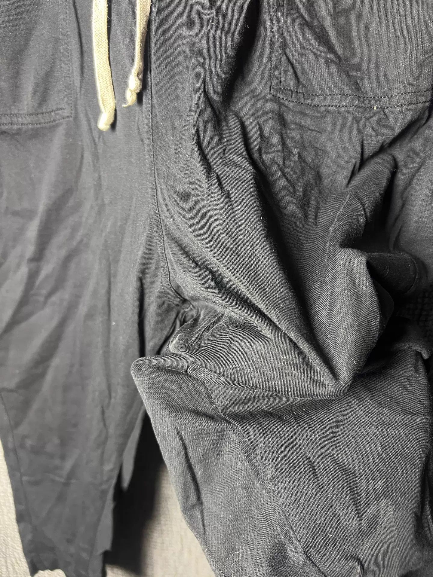Rick Owens Rick Owens 16fw Cotton Dropped Crotch Cropped Pants XS Size US 27 - 3 Thumbnail
