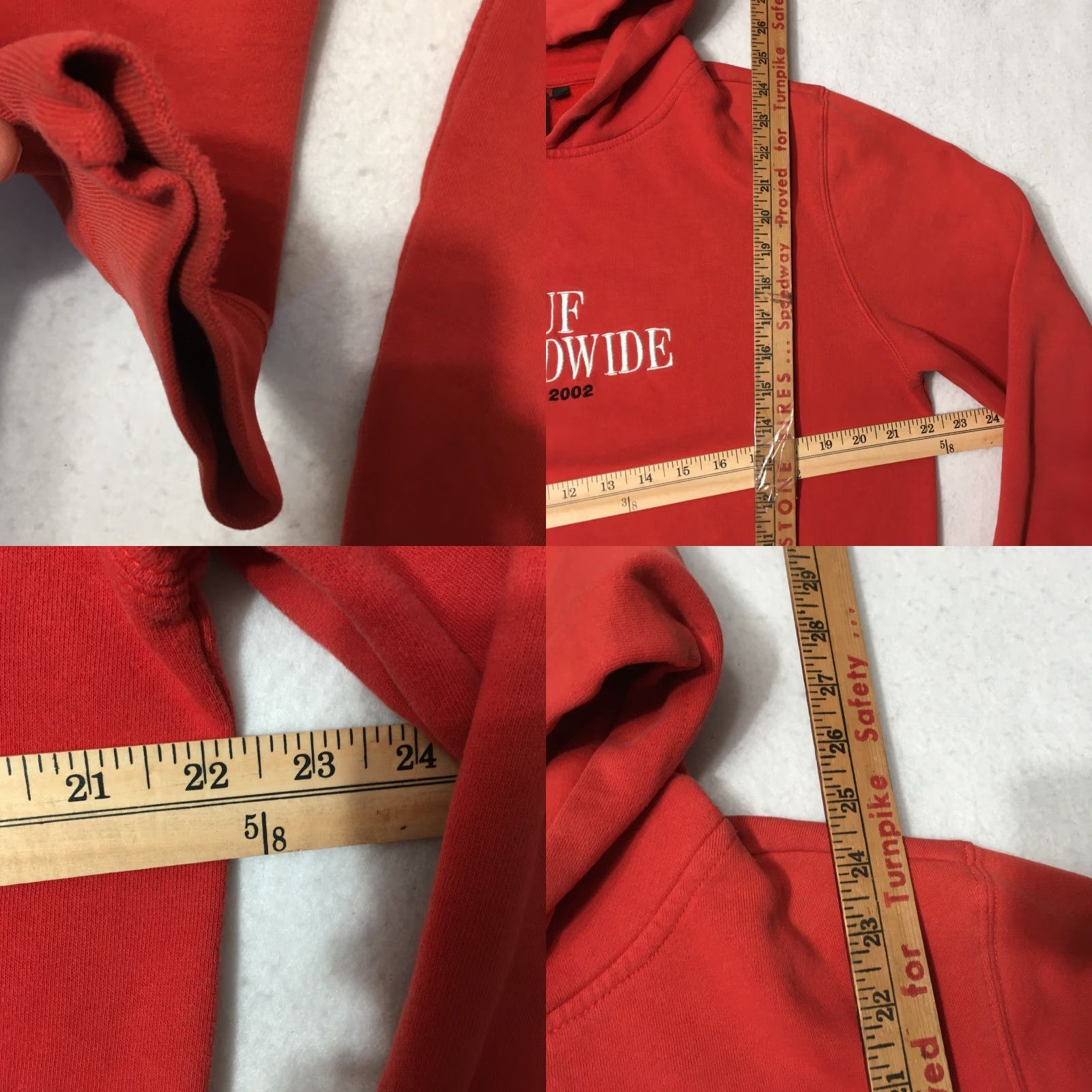 Huf VINTAGE HUF Hoodie Adult L Red Logo Sweatshirt Sweater Skater Size US L / EU 52-54 / 3 - 8 Thumbnail