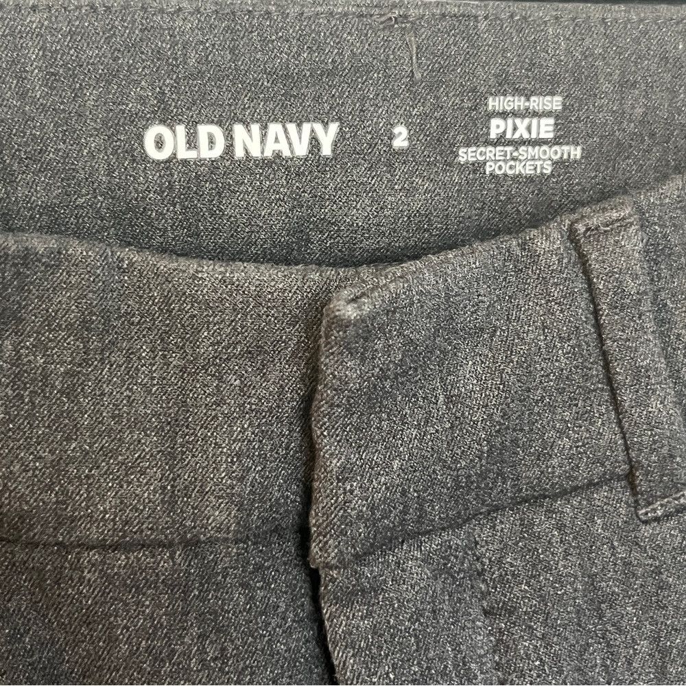 Old Navy Old Navy High Rise Pixie Skinny Ankle Pants Gray Small 4 Size 27" / US 4 / IT 40 - 4 Thumbnail