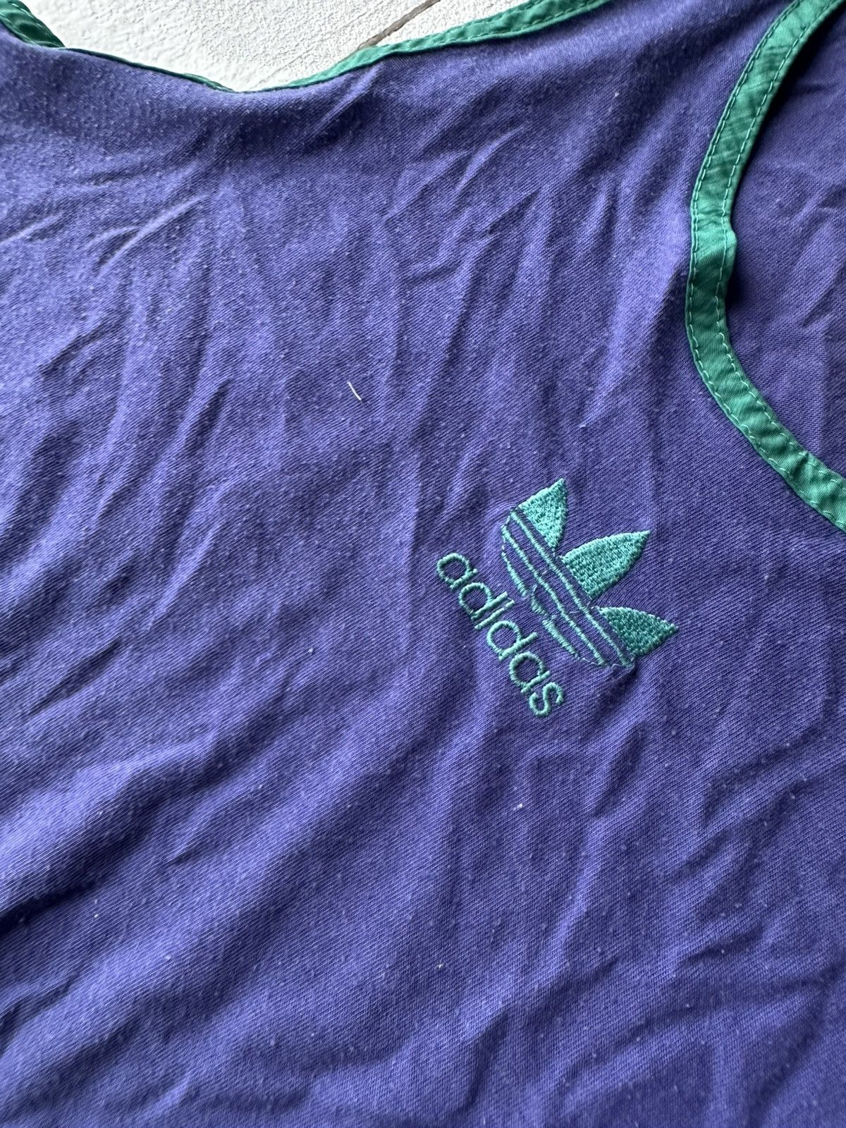 Vintage 🚨RARE Adidas Running Tank Top Shirt central logo Size US M / EU 48-50 / 2 - 8 Thumbnail