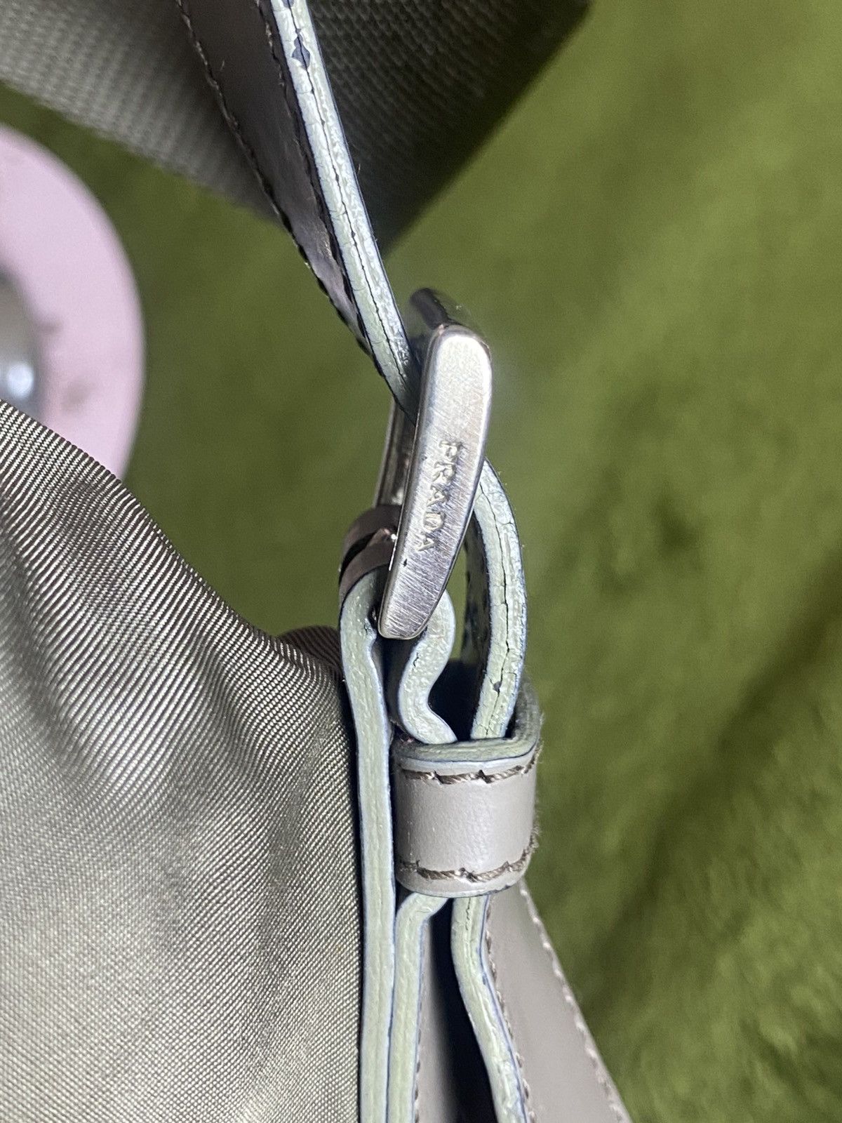 Prada Prada Tessuto Olive Green Nylon Backpack Size ONE SIZE - 10 Thumbnail