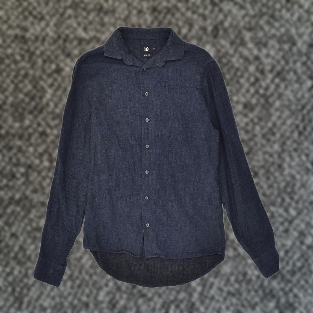 Vintage DACK'S Mens Shirt Small Navy Blue Cotton Slim Fit JJ05 Size US S / EU 44-46 / 1 - 1 Thumbnail