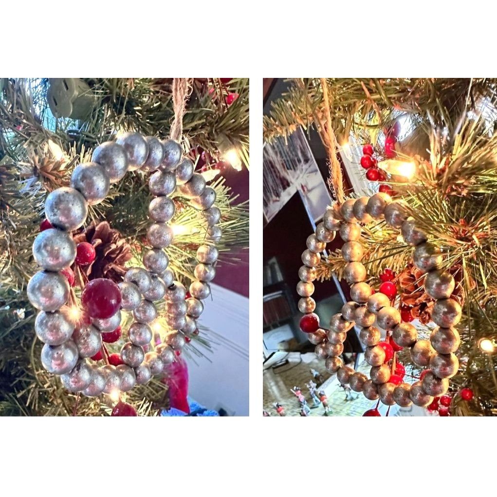 Other Vintage Pottery Barn Peace Ornament Christmas Valentine Bead Size ONE SIZE - 4 Thumbnail