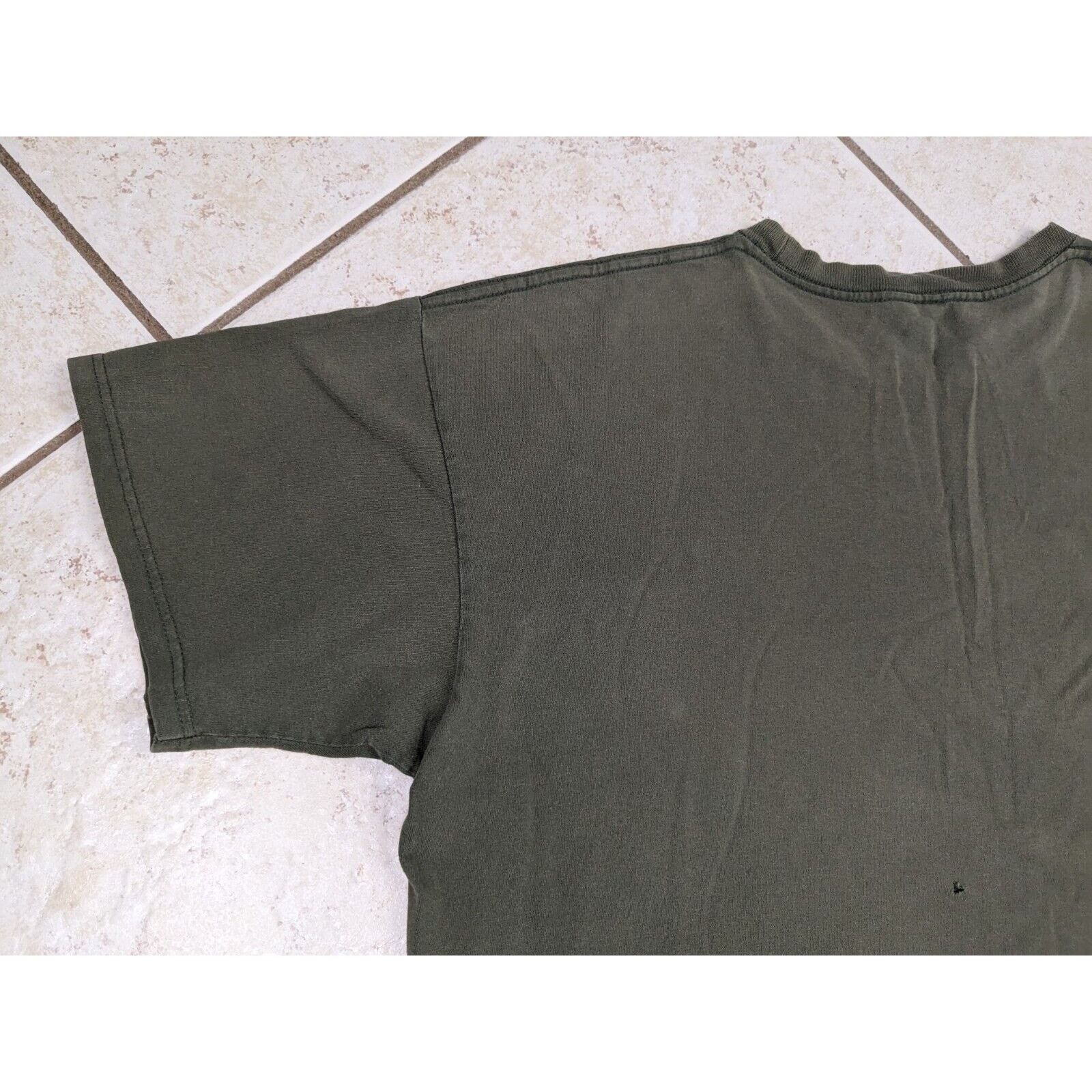 Nike Vtg Nike Shirt XL Olive Green Big Center Swoosh Check USA Size US XL / EU 56 / 4 - 15 Thumbnail