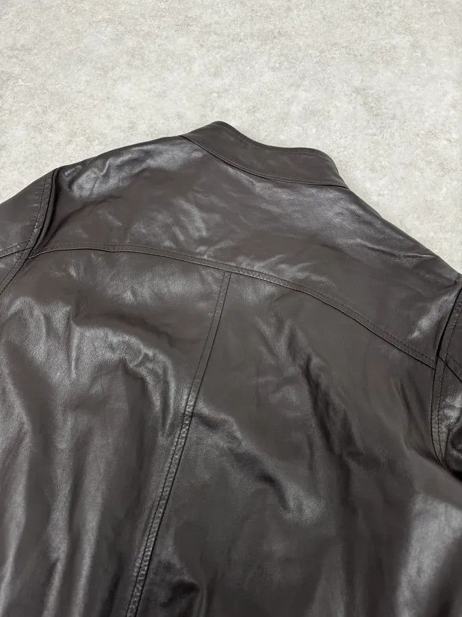 Daniele Alessandrini 2000s Daniele Alessandrini Brown Bomber Leather Jacket Size US M / EU 48-50 / 2 - 6 Thumbnail