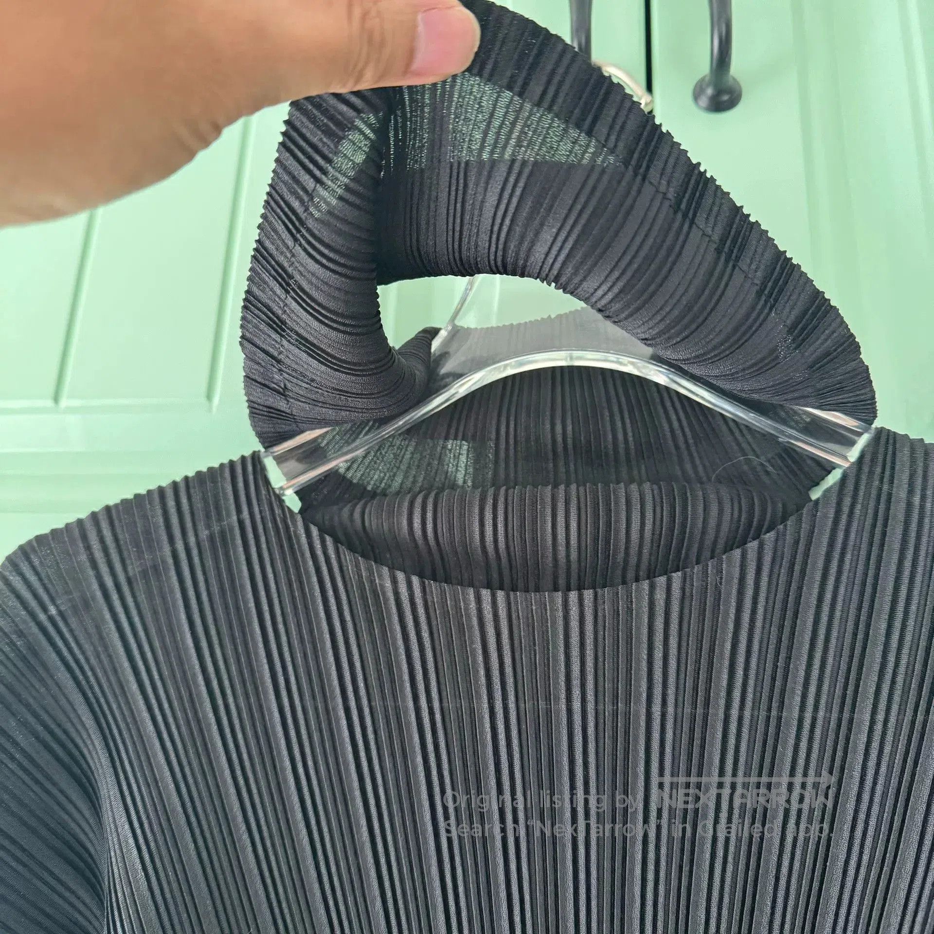 Pleats Please Issey Miyake PLEATS PLEASE ISSEY MIYAKE Black Turtleneck Sweater. Size L / US 10 / IT 46 - 7 Thumbnail