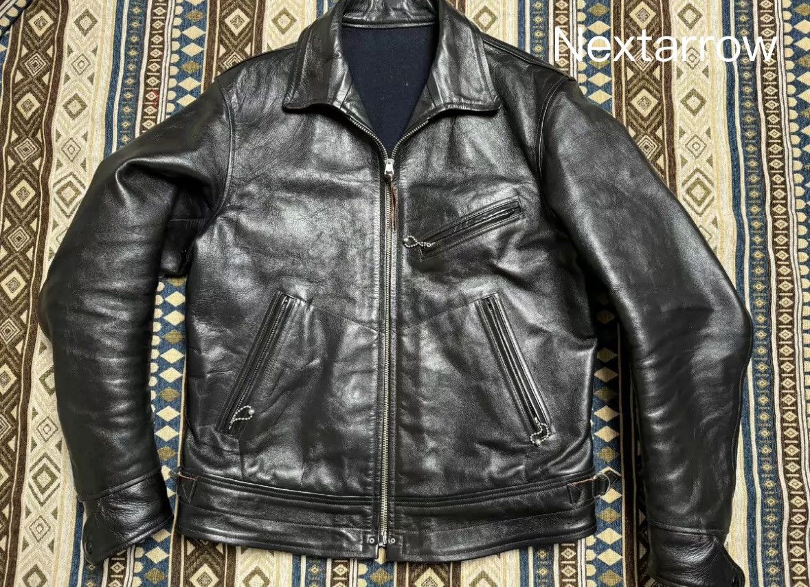レア！Freewheelers Mulholland 38 MULHOLLAND SIZE: 36-42 / 1930s MOTORCYCLE JACKET / SINGLE