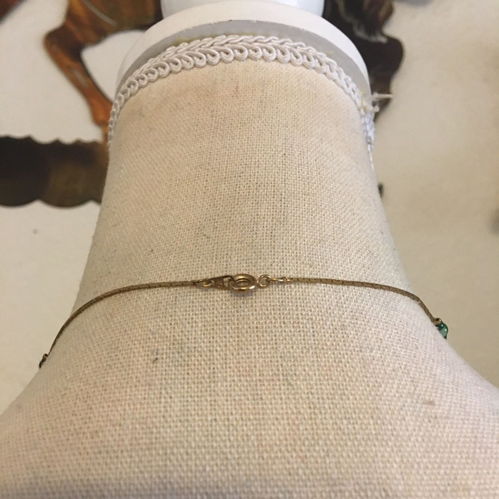 Vintage Vintage 80s beaded gold tone chain necklace Size ONE SIZE - 4 Thumbnail