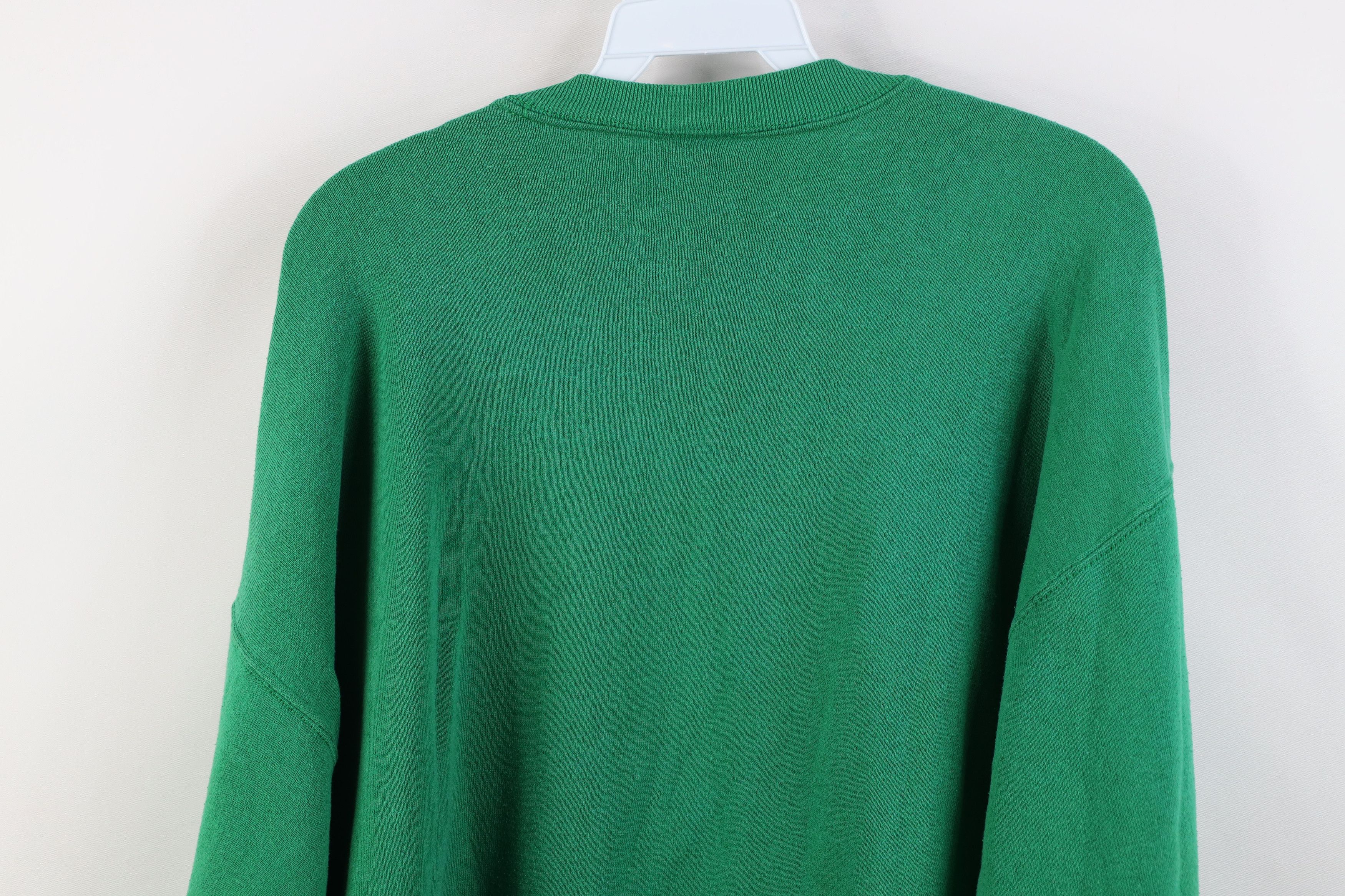 Vintage Vintage 90s Streetwear Merry Christmas Sweatshirt Green USA Size XL / US 12-14 / IT 48-50 - 13 Thumbnail