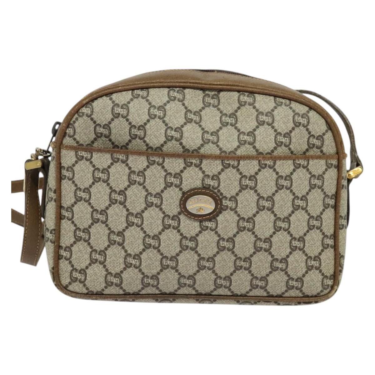 Gucci GUCCI GG Plus Supreme Shoulder Bag Pvc Beige Gold Size ONE SIZE - 2 Thumbnail