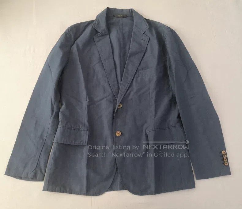 Hermes Hermes Casual Blazer Jacket, 62% Cotton + 38% Linen, Dark Size 52R - 1 Thumbnail