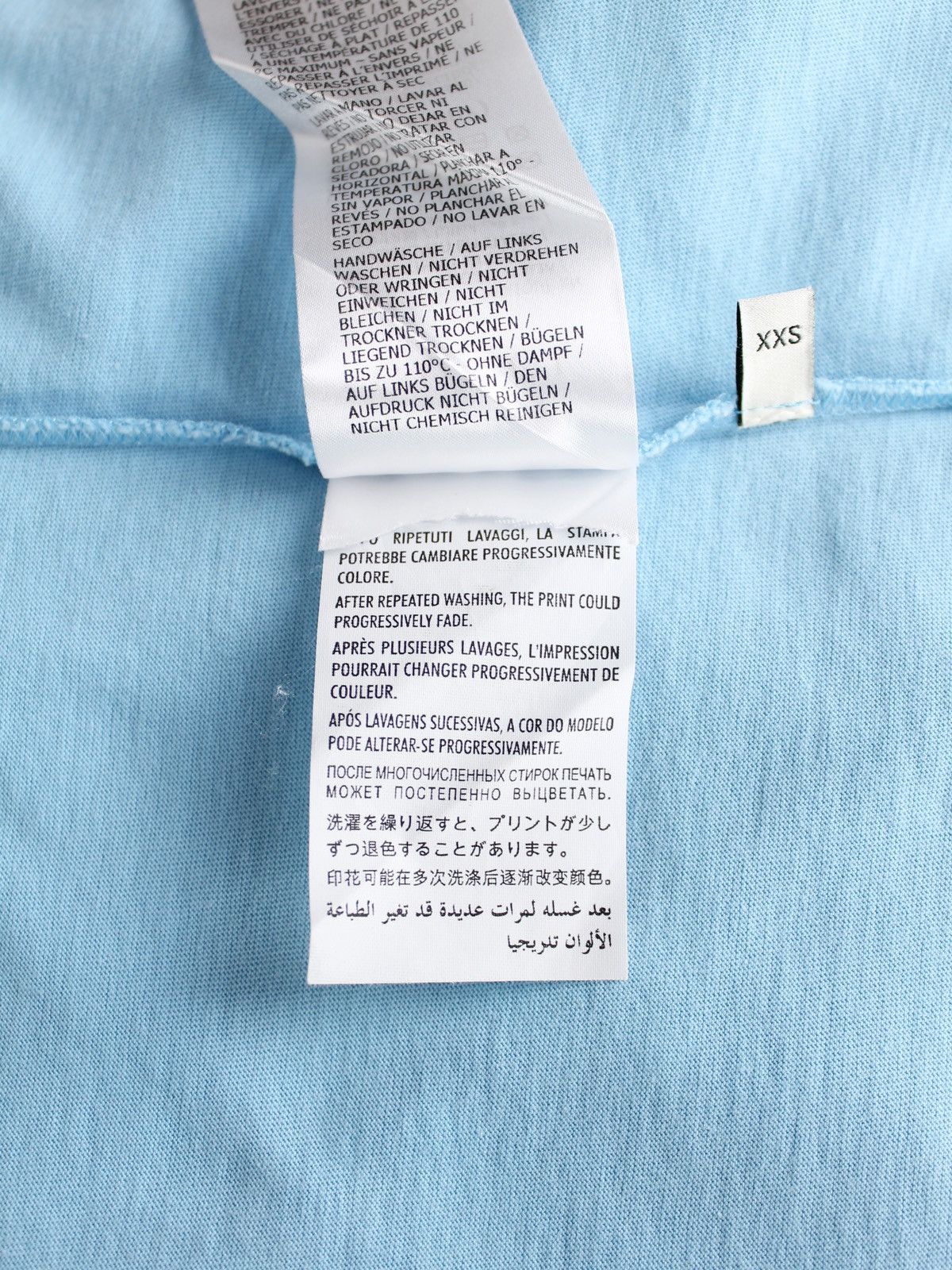 Gucci Gucci Light Blue Big Logo Cotton T-shirt Size S / US 4 / IT 40 - 7 Thumbnail