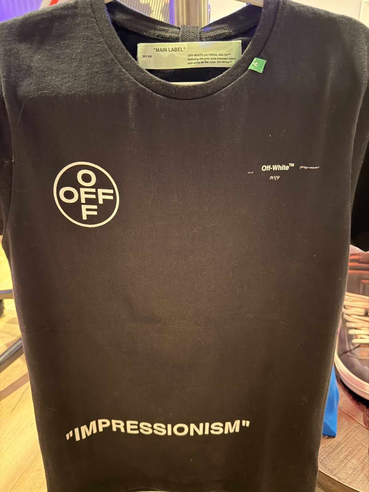 Off-White Ss2019 Stencil arrow Tee Size US M / EU 48-50 / 2 - 2 Thumbnail