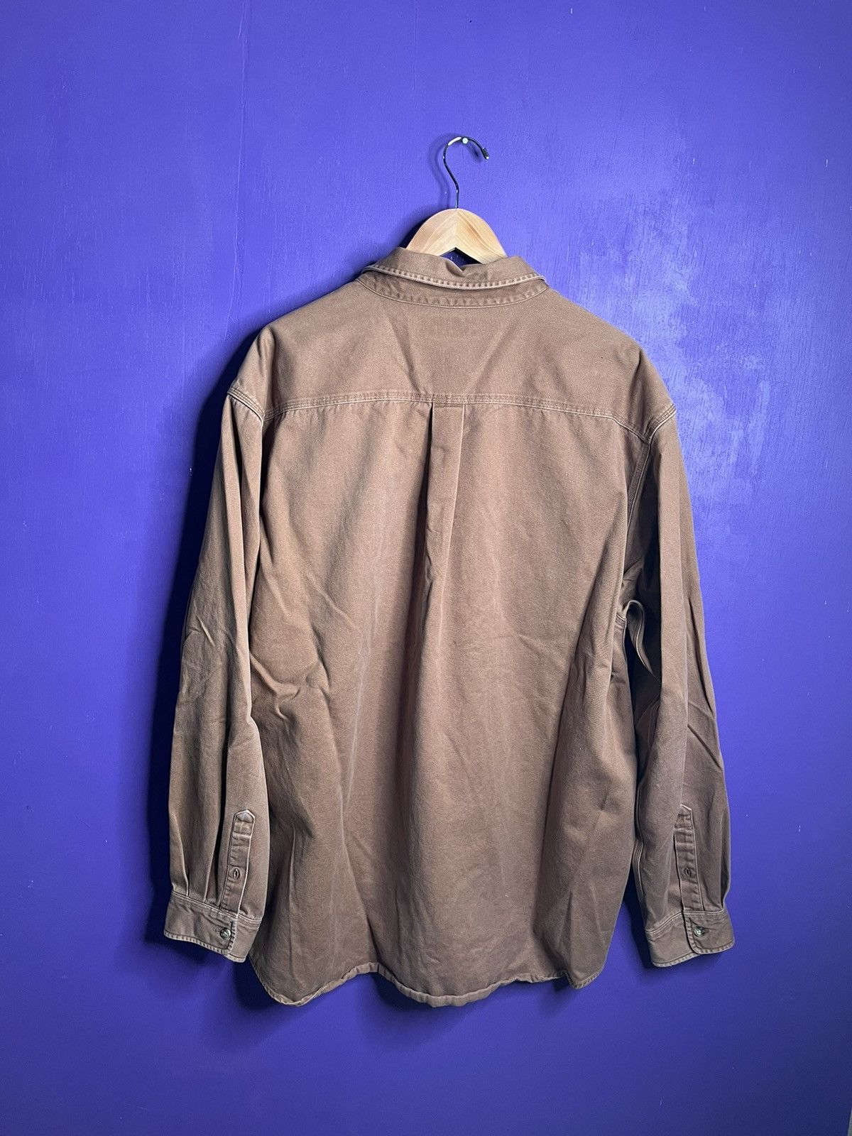 Carhartt × Vintage Vintage 00s Brown essential Carhartt button up Size US XL / EU 56 / 4 - 2 Thumbnail