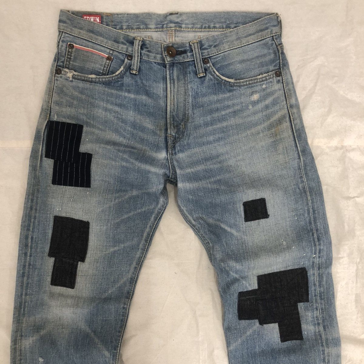 Edwin × Japanese Brand EDWIN 505ZX SELVEDGE DENIM Size US 33 - 2 Thumbnail