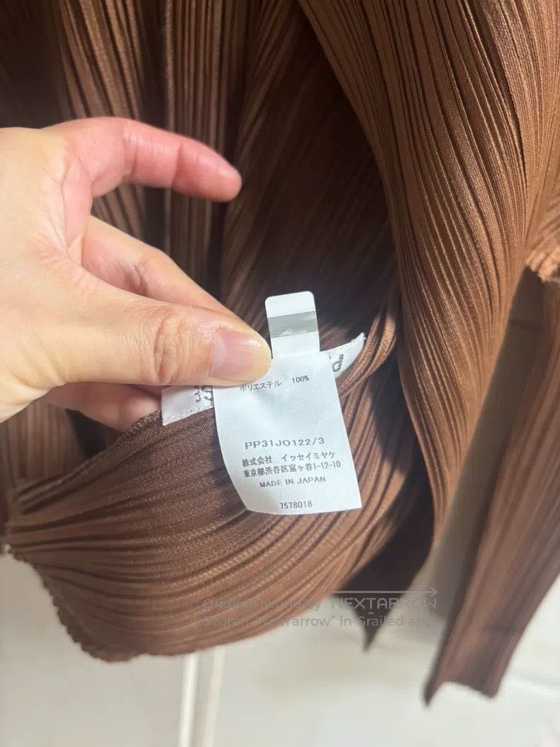 Issey Miyake Issey Miyake Brown Short Cardigan Size L / US 10 / IT 46 - 5 Thumbnail