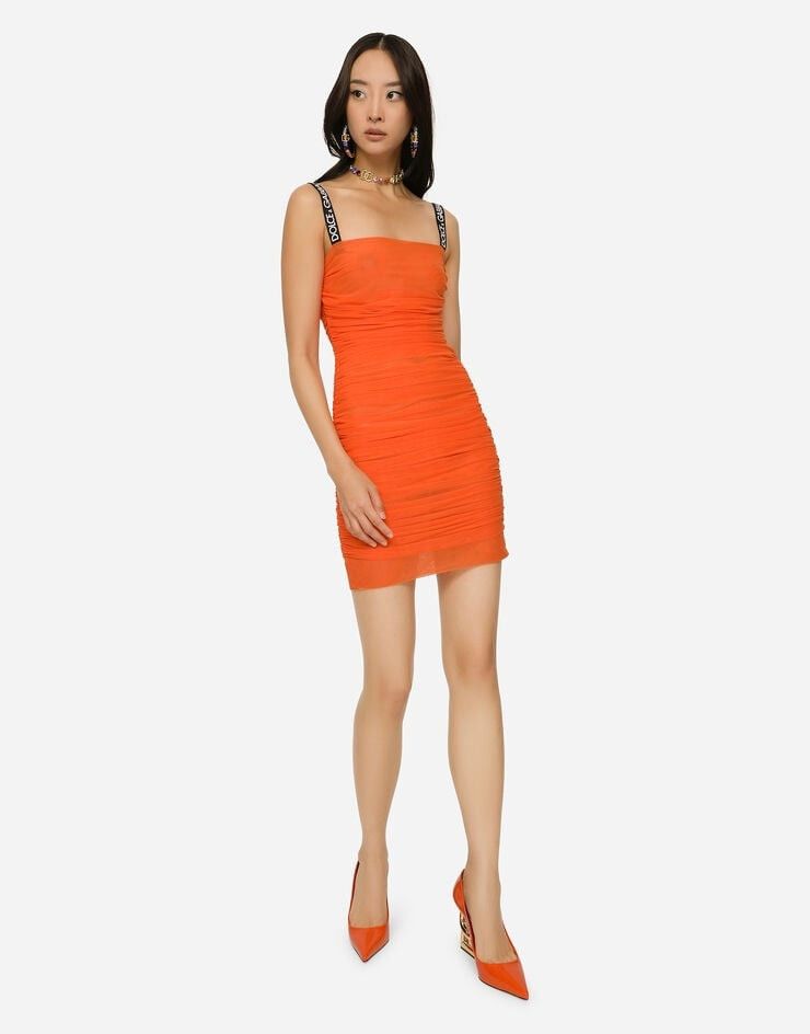 Dolce & Gabbana o1y0825 Mini Dress in Orange Size XS / US 0-2 / IT 36-38 - 5 Thumbnail