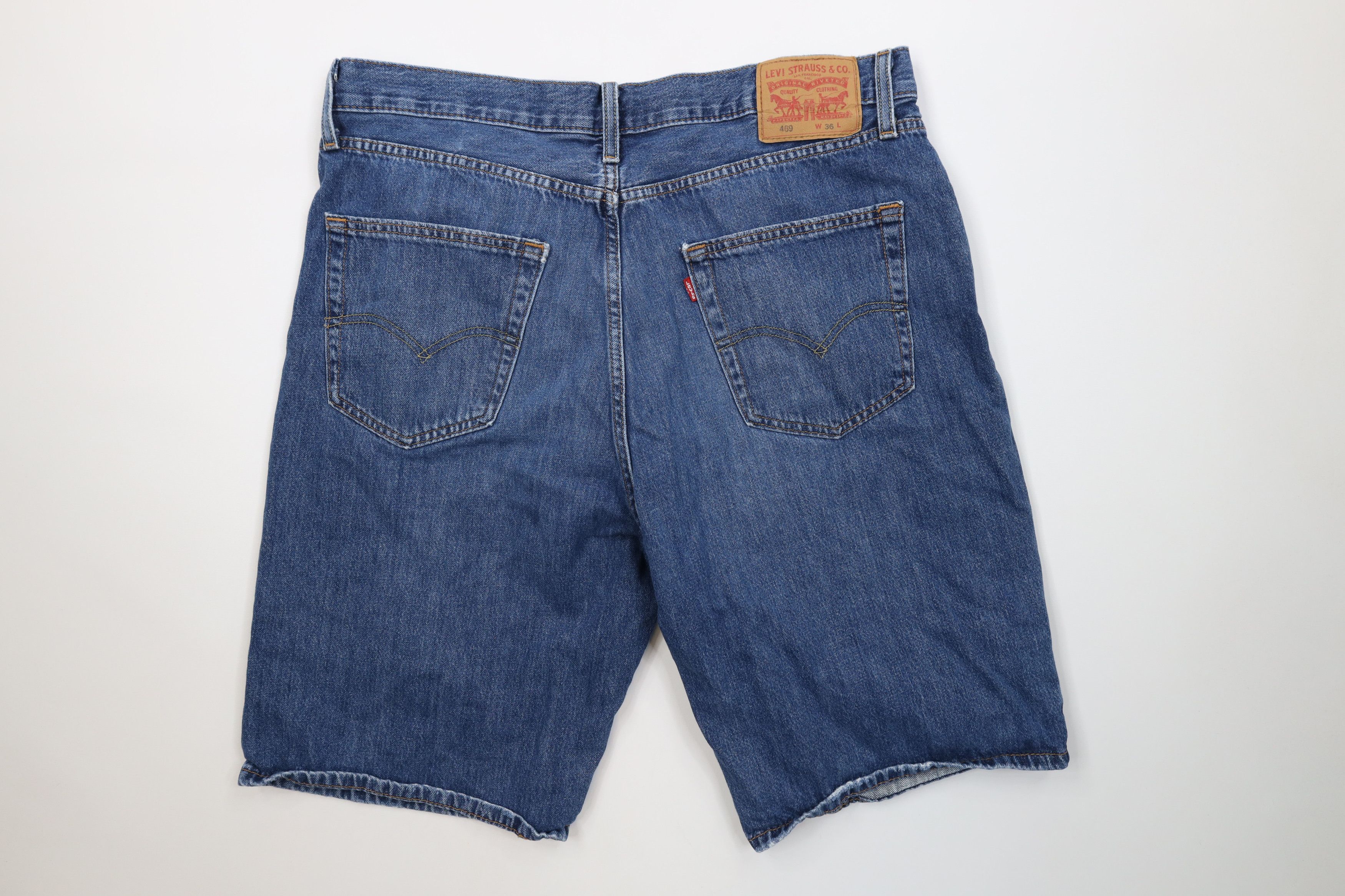 Levi's Vintage Y2K Levi 469 Loose Fit Baggy Denim Jean Shorts Size US 36 / EU 52 - 10 Thumbnail