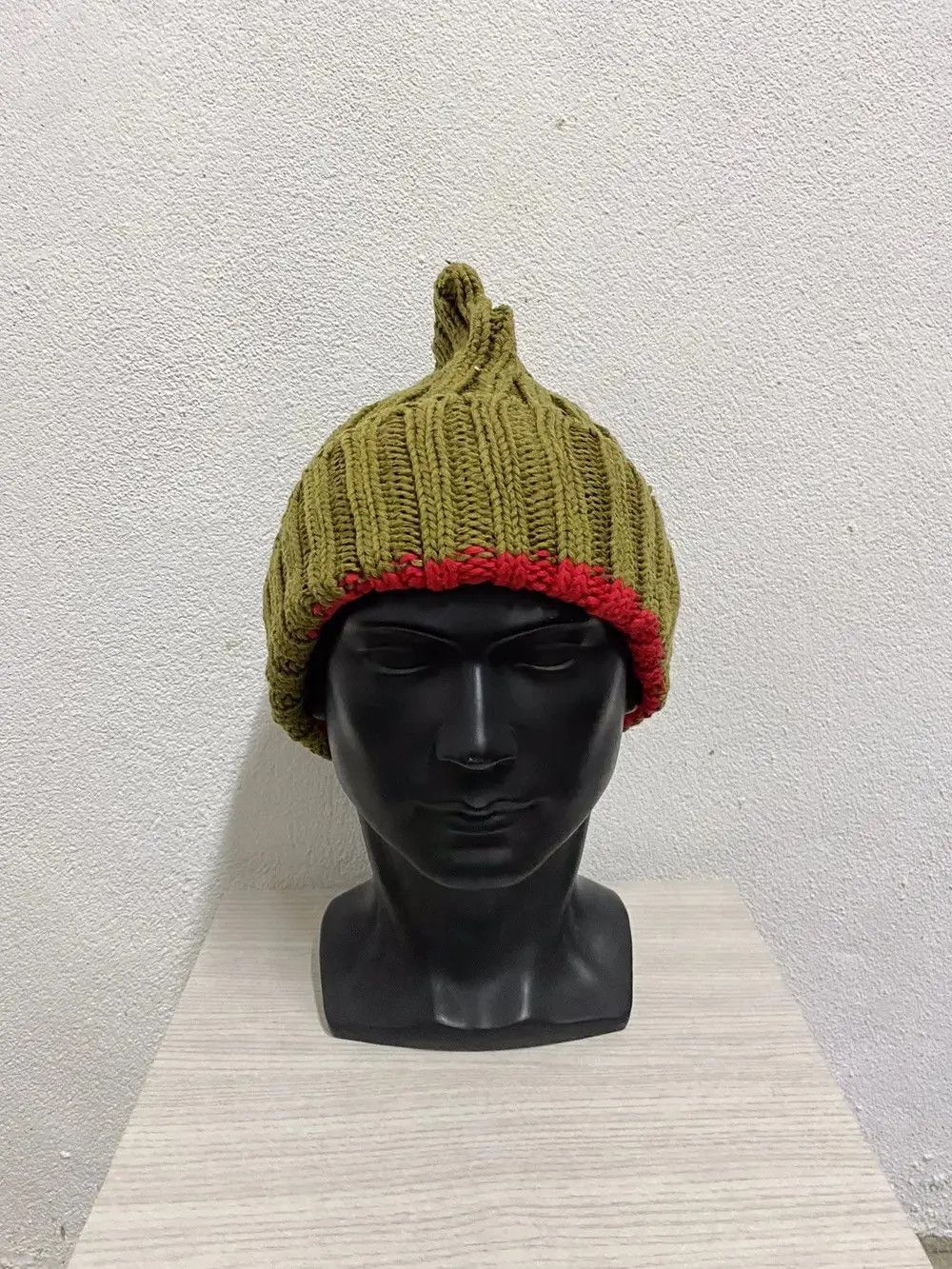 Japanese Brand × Vintage Japanese Brand Knit Punk Rock Style knit Beanie Hat Size ONE SIZE - 3 Thumbnail
