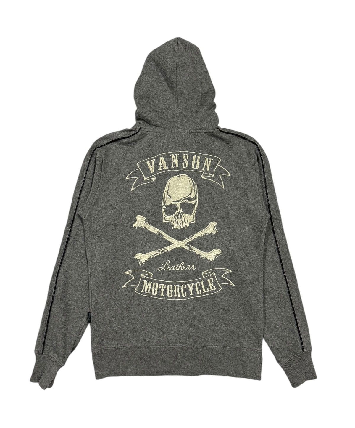 Japanese Brand × Vanson Leathers Vanson Leather Motorcycle SKull Embroidery Logo Zipper Size US S / EU 44-46 / 1 - 1 Thumbnail