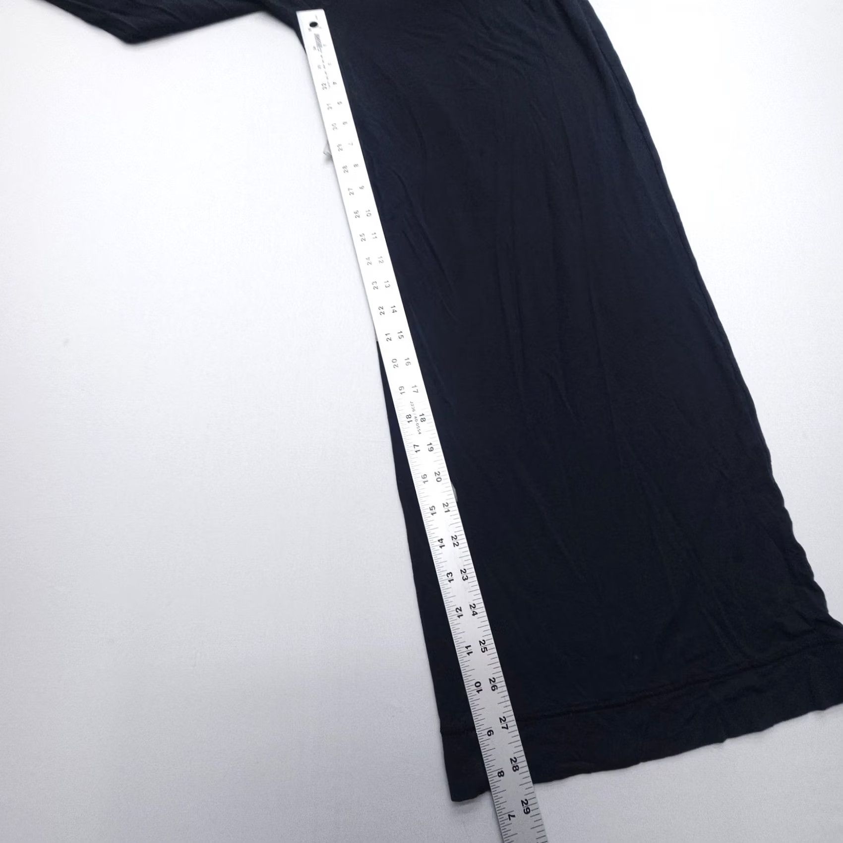 Vintage WeWoreWhat Pants Wide Leg Pull On Black Modal Stretch Lounge Sleep Cozy XS Women Size 26" / US 2 / IT 38 - 5 Thumbnail
