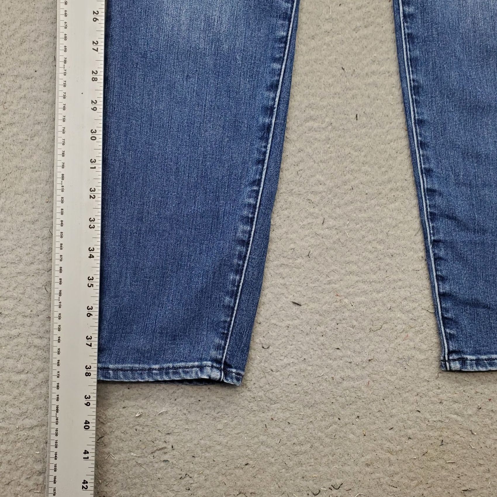 Athleta Athleta Womens 4 Blue Denim Skinny Jeans Stretch 5-Pocket Casual Regular Inseam 29" Size 27" / US 4 / IT 40 - 3 Thumbnail