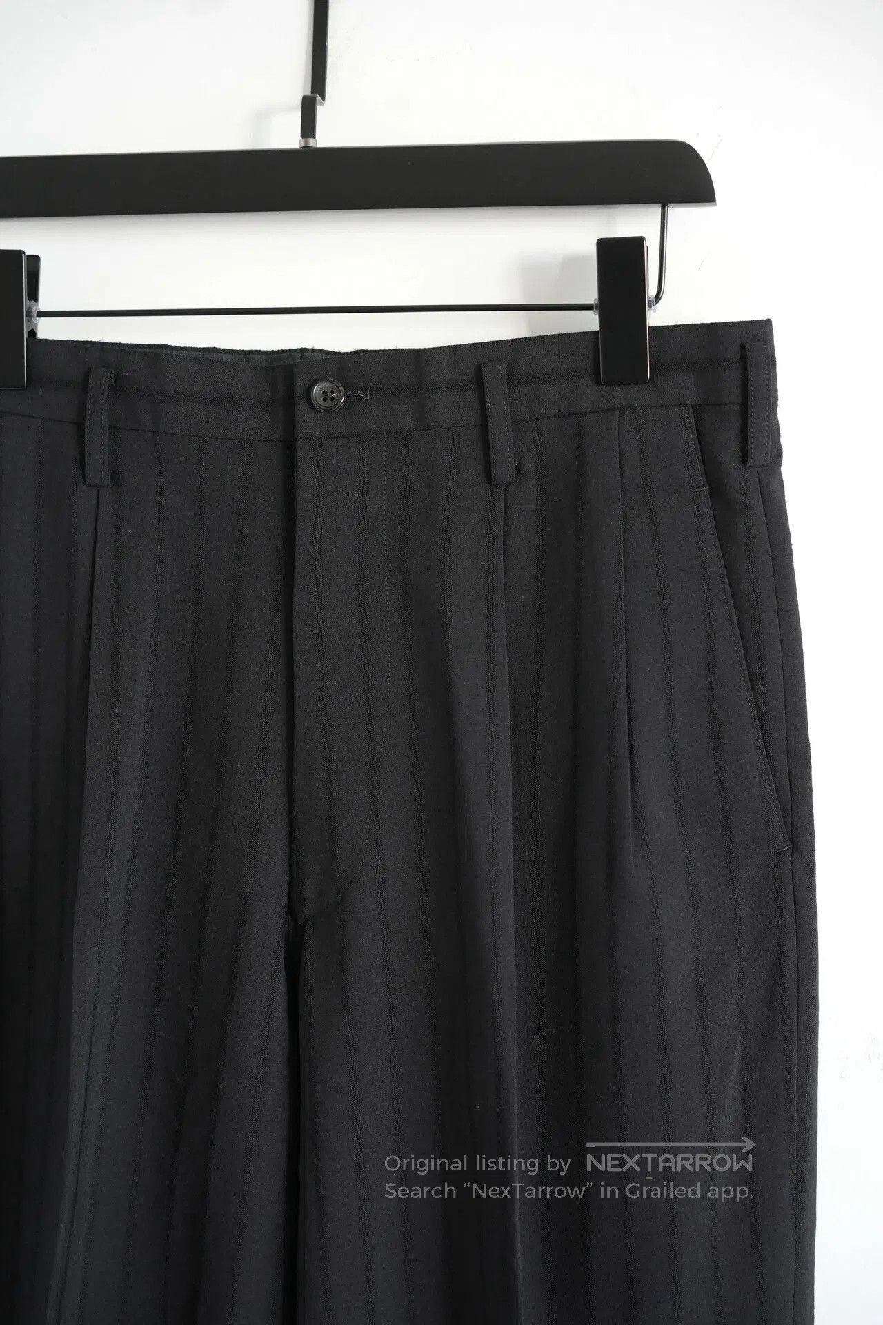 Y's for Men black pinstripe 9. Size US M / EU 48-50 / 2 - 6 Thumbnail