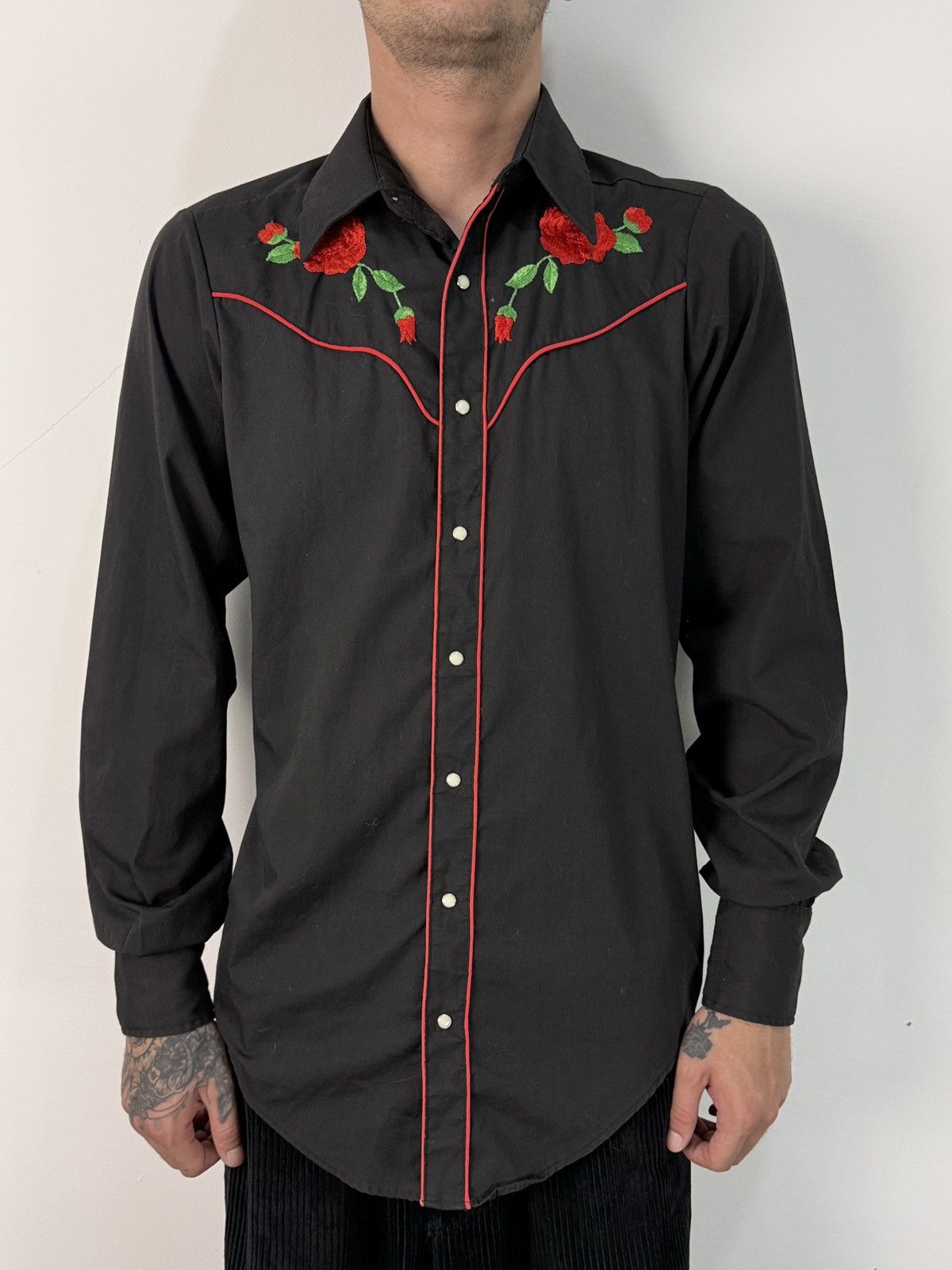 Vintage Vintage 1980s Western Shirt Size US M / EU 48-50 / 2 - 1 Thumbnail