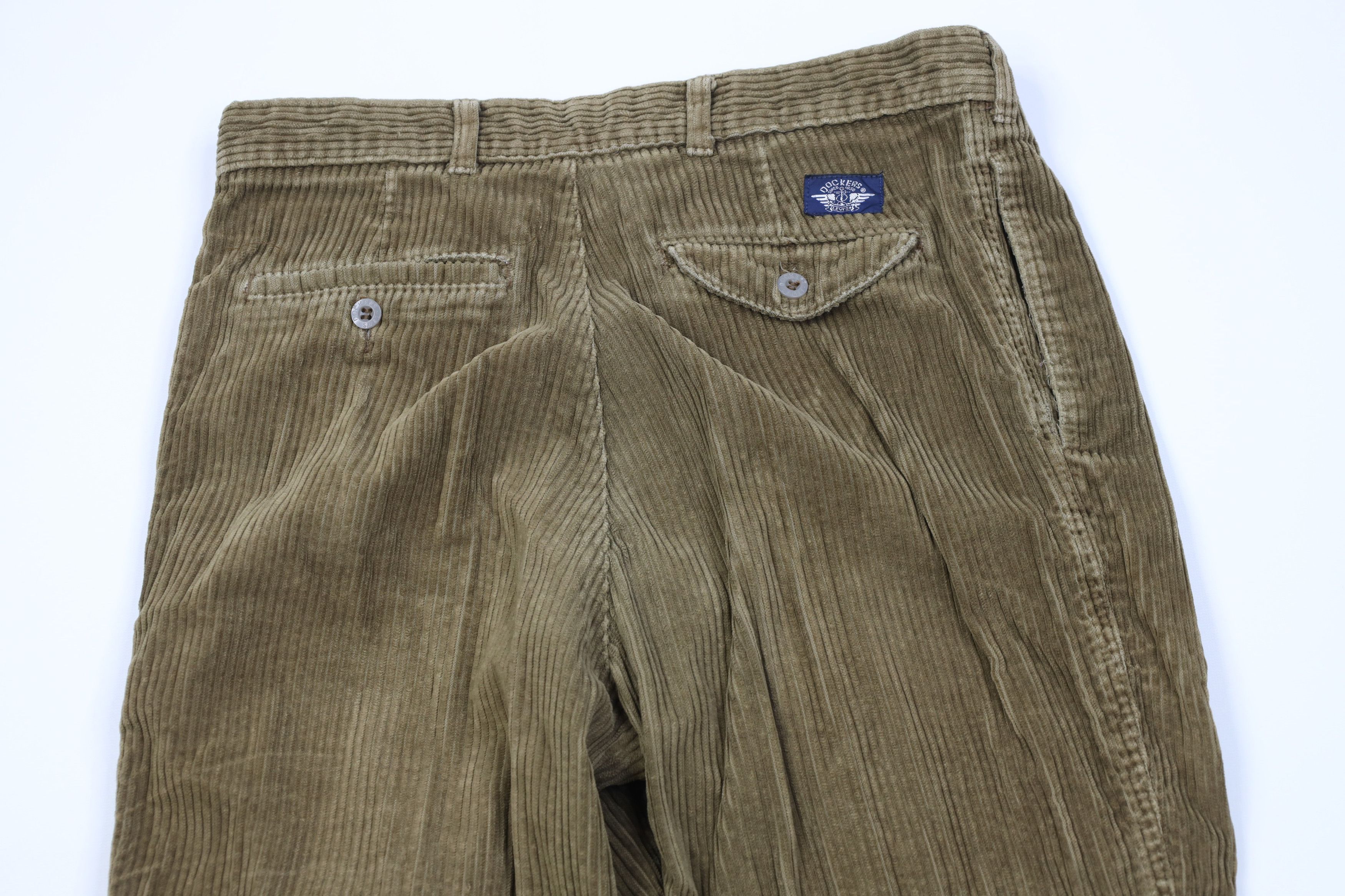 Vintage Vintage 90s Streetwear Corduroy Straight Leg Chino Pants Size US 32 / EU 48 - 11 Thumbnail