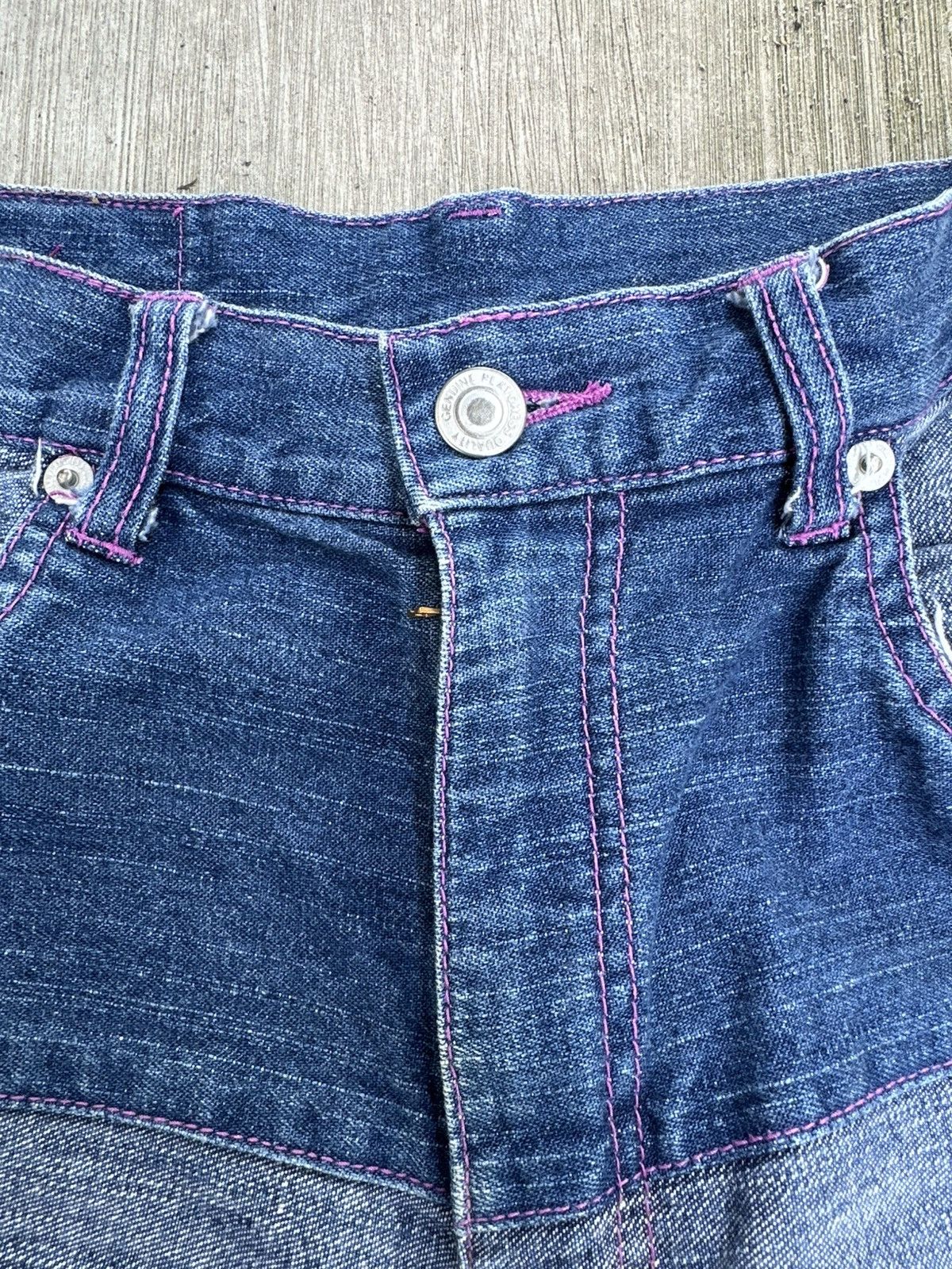 If Six Was Nine × Japanese Brand × Le Grande Bleu (L.G.B.) Inspired Kinky Hysteric Glamour Denim Jeans Size 26" / US 2 / IT 38 - 10 Thumbnail