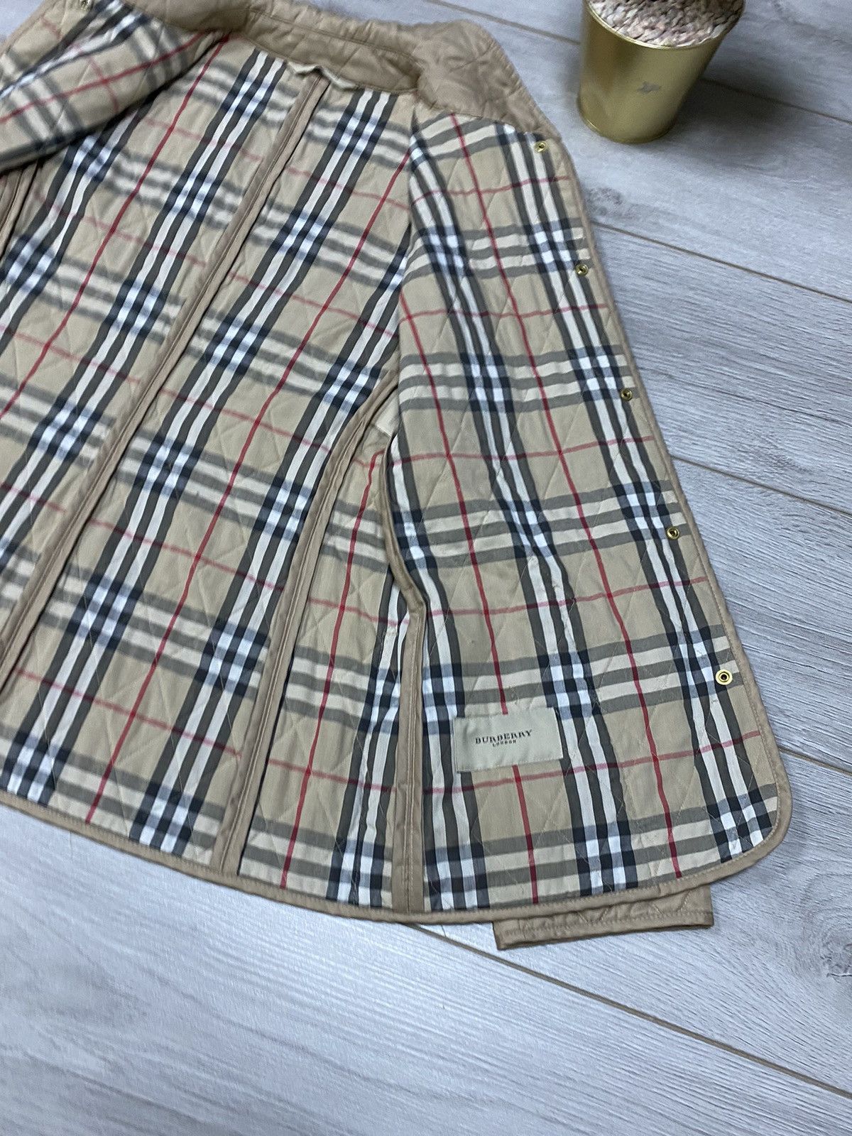 Burberry Burberry vintage quilted blue check navy jacket buttons Size US S / EU 44-46 / 1 - 7 Thumbnail