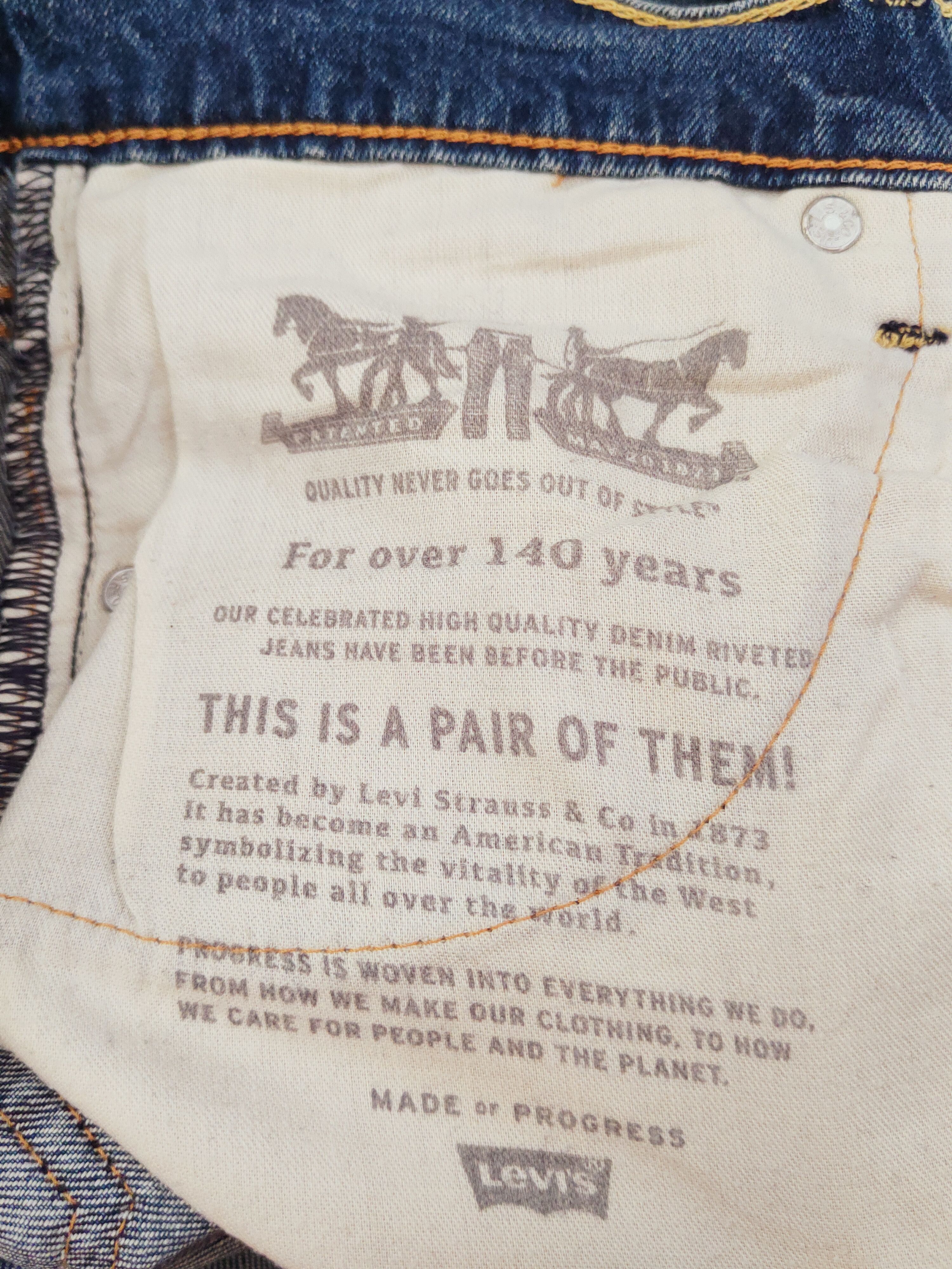 Levi's Levi's Blue Distressed Ripped Jeans #W790 Size US 32 / EU 48 - 15 Thumbnail