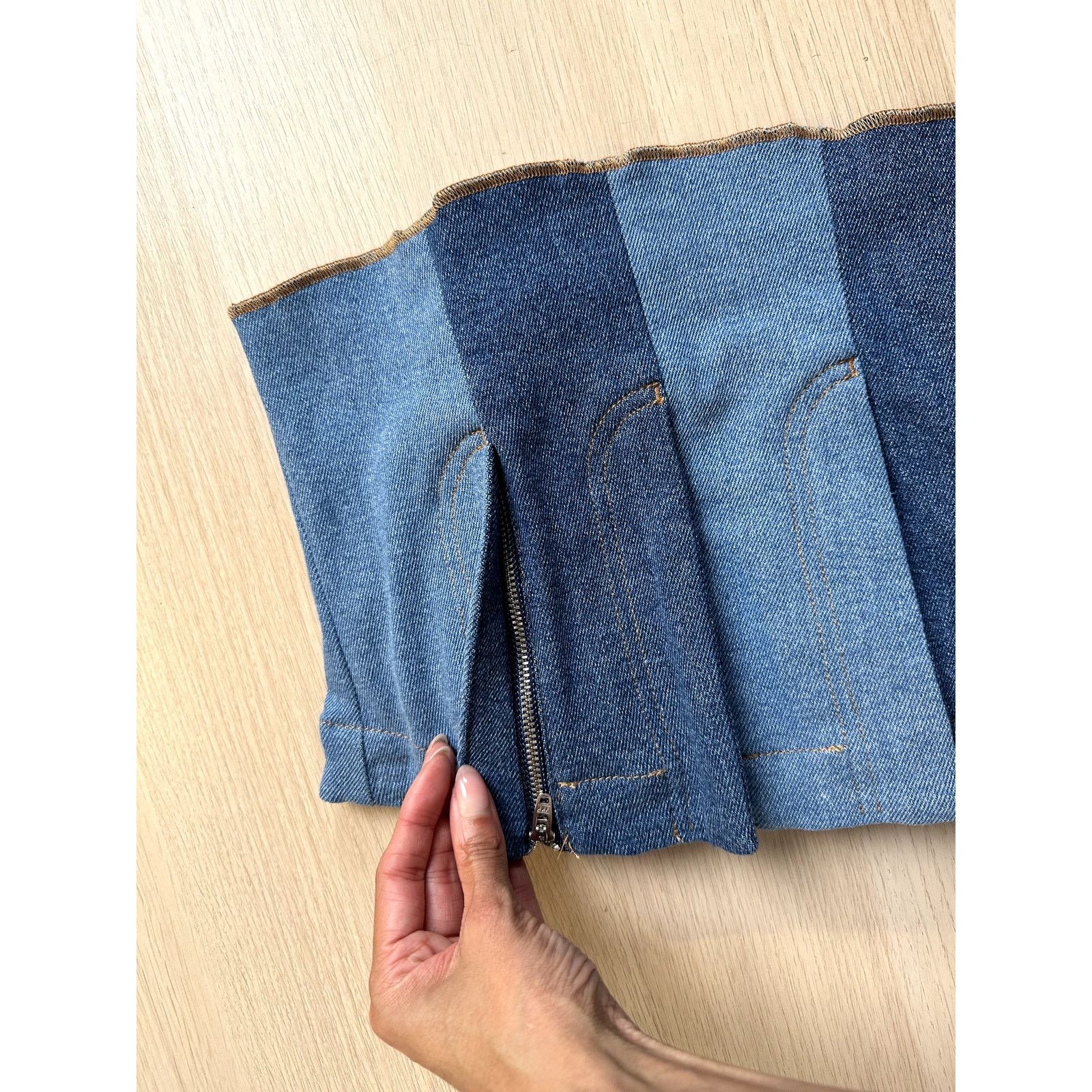AVAVAV AVAVAV Multi Fly Denim Top - Size S - NEW Made In Italy Size S / US 4 / IT 40 - 3 Thumbnail