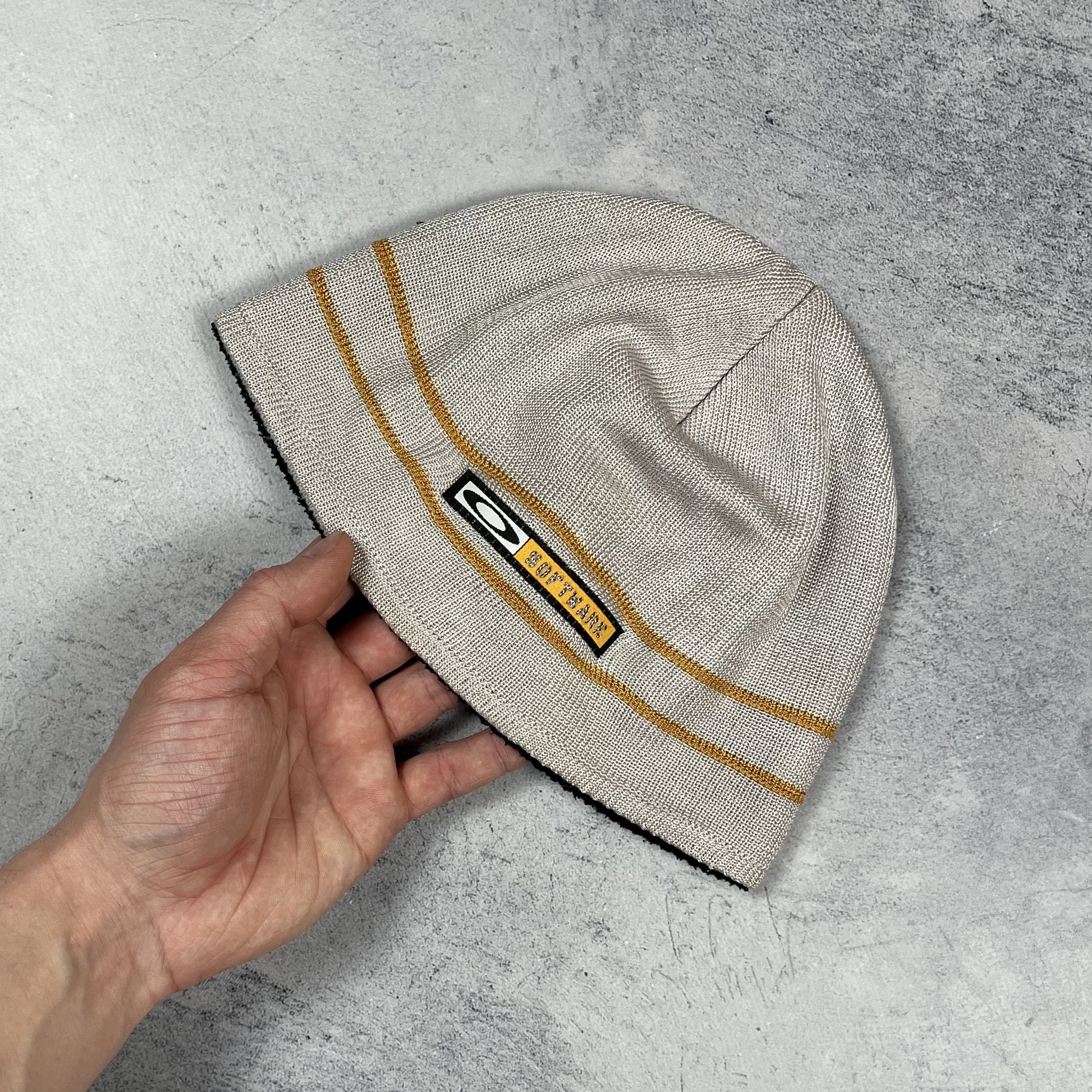 Oakley Vintage Oakley Software Metallic Grey Beanie Hat 2000’s Size ONE SIZE - 5 Thumbnail