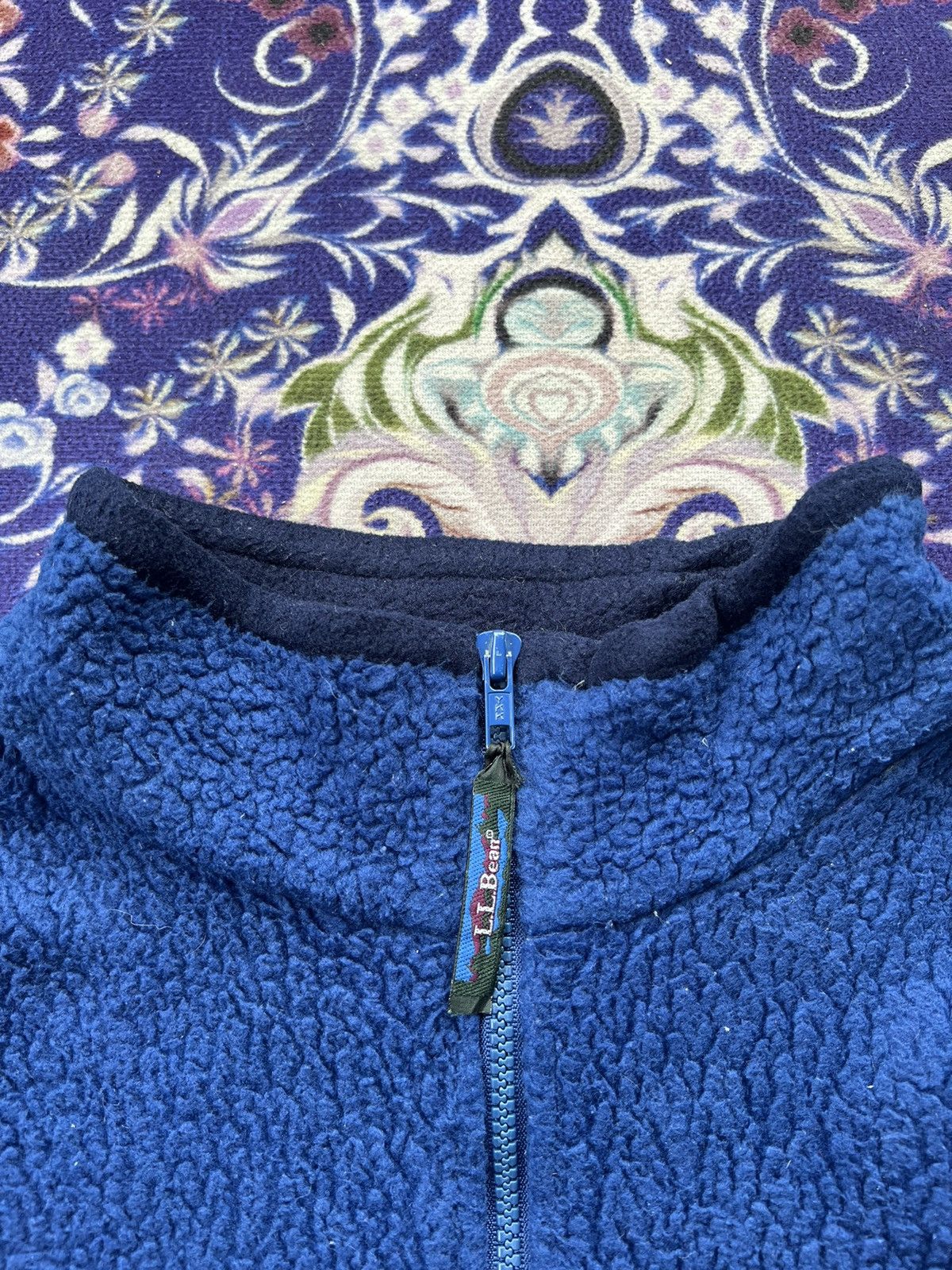 L.L. Bean × Vintage Vintage 80s L.L Bean Fleece Deep Pile Half Zipper Seeatshirt Size US XL / EU 56 / 4 - 2 Thumbnail
