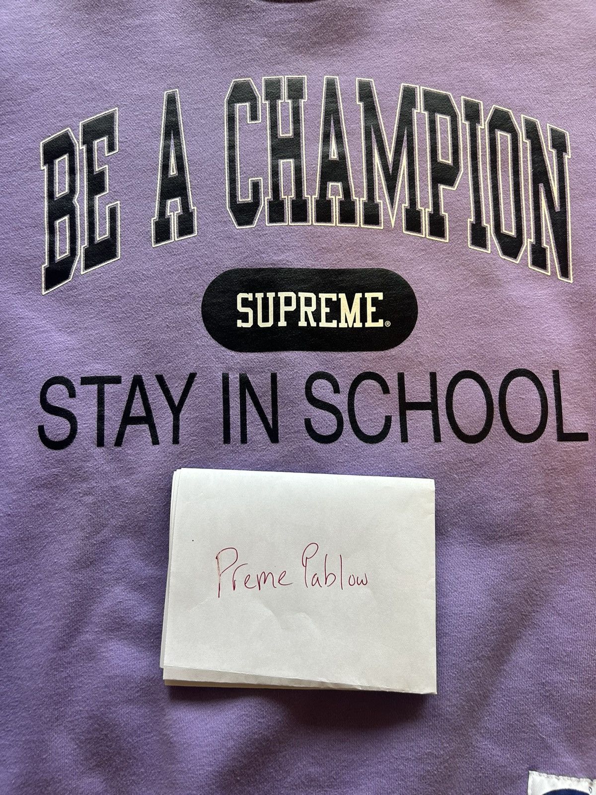 image of Be A Champion Crewneck in Purple, Men's (Size Large)