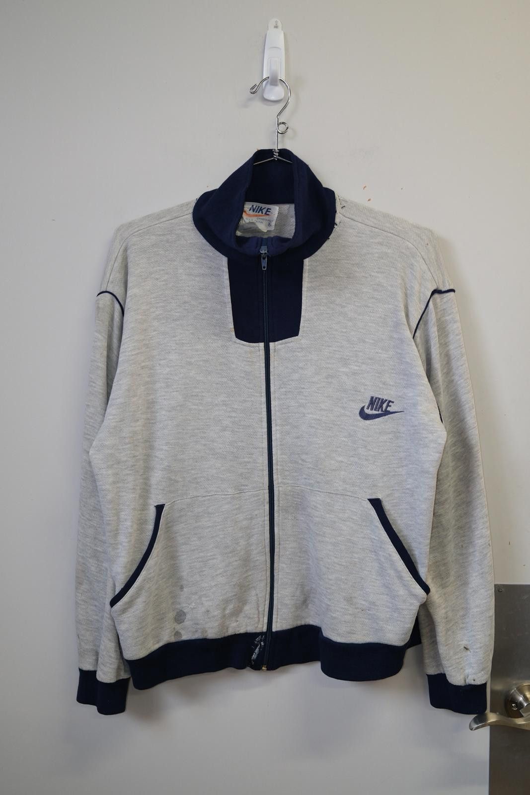 Nike 80's Nike Full Zip Track Sweater Size US L / EU 52-54 / 3 - 1 Thumbnail