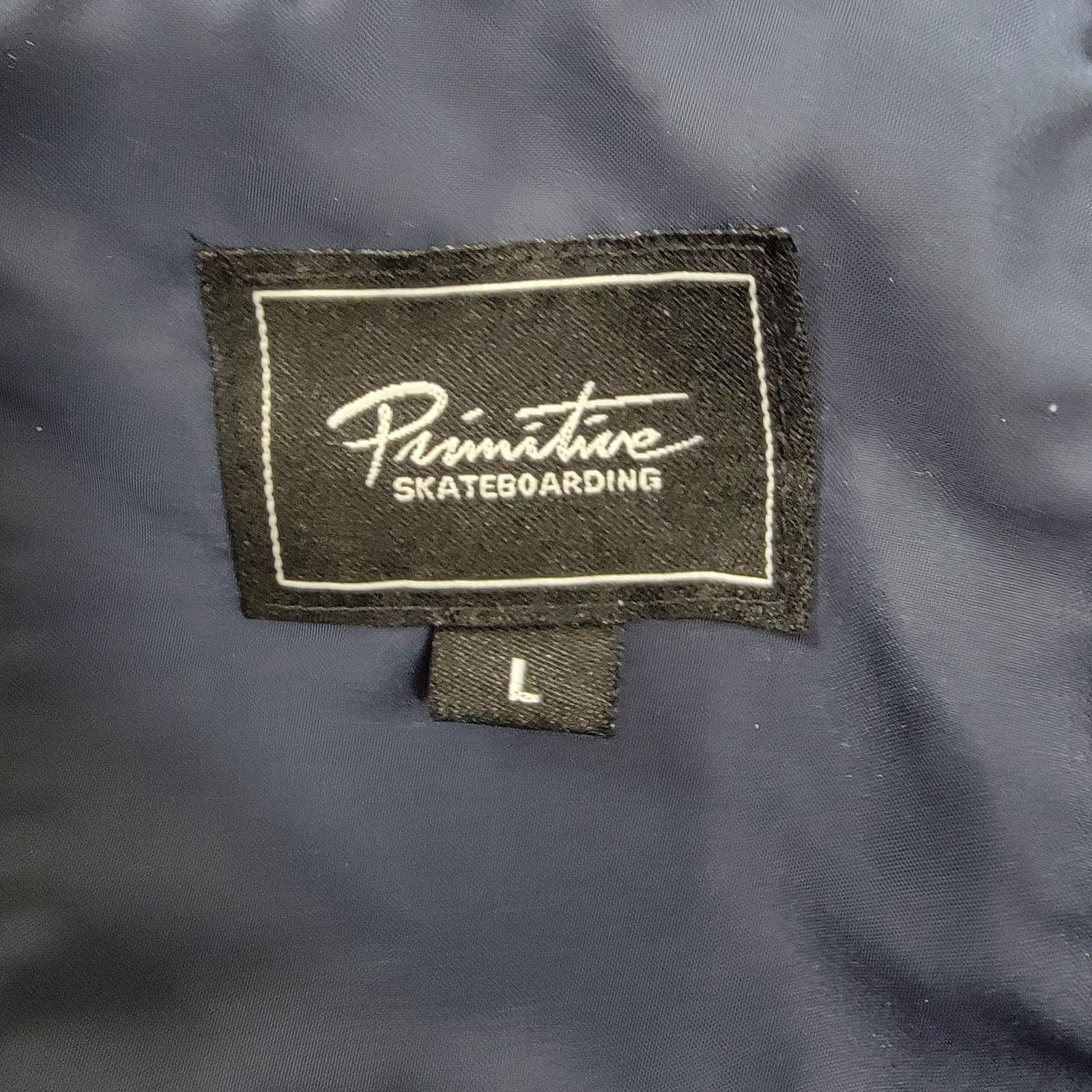 Primitive Primitive Clothing Dirty P Men Navy Satin Varsity Jacket Lg Size US L / EU 52-54 / 3 - 3 Thumbnail