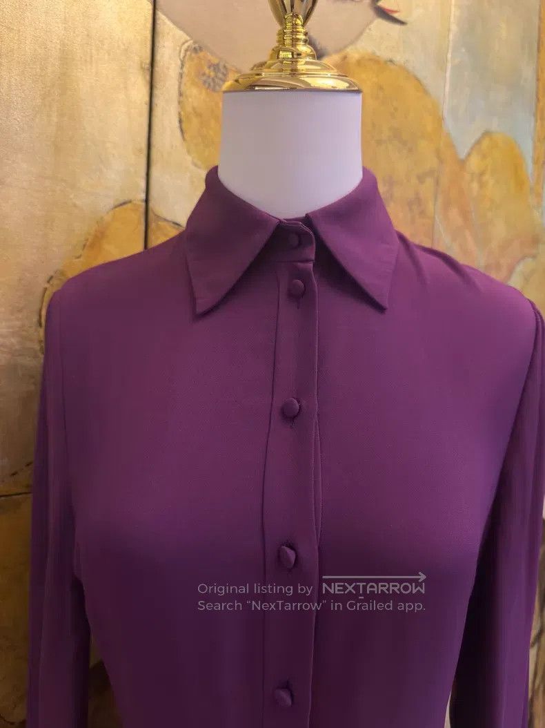 Valentino Valentino Purple long-sleeved dress Size M / US 6-8 / IT 42-44 - 2 Thumbnail