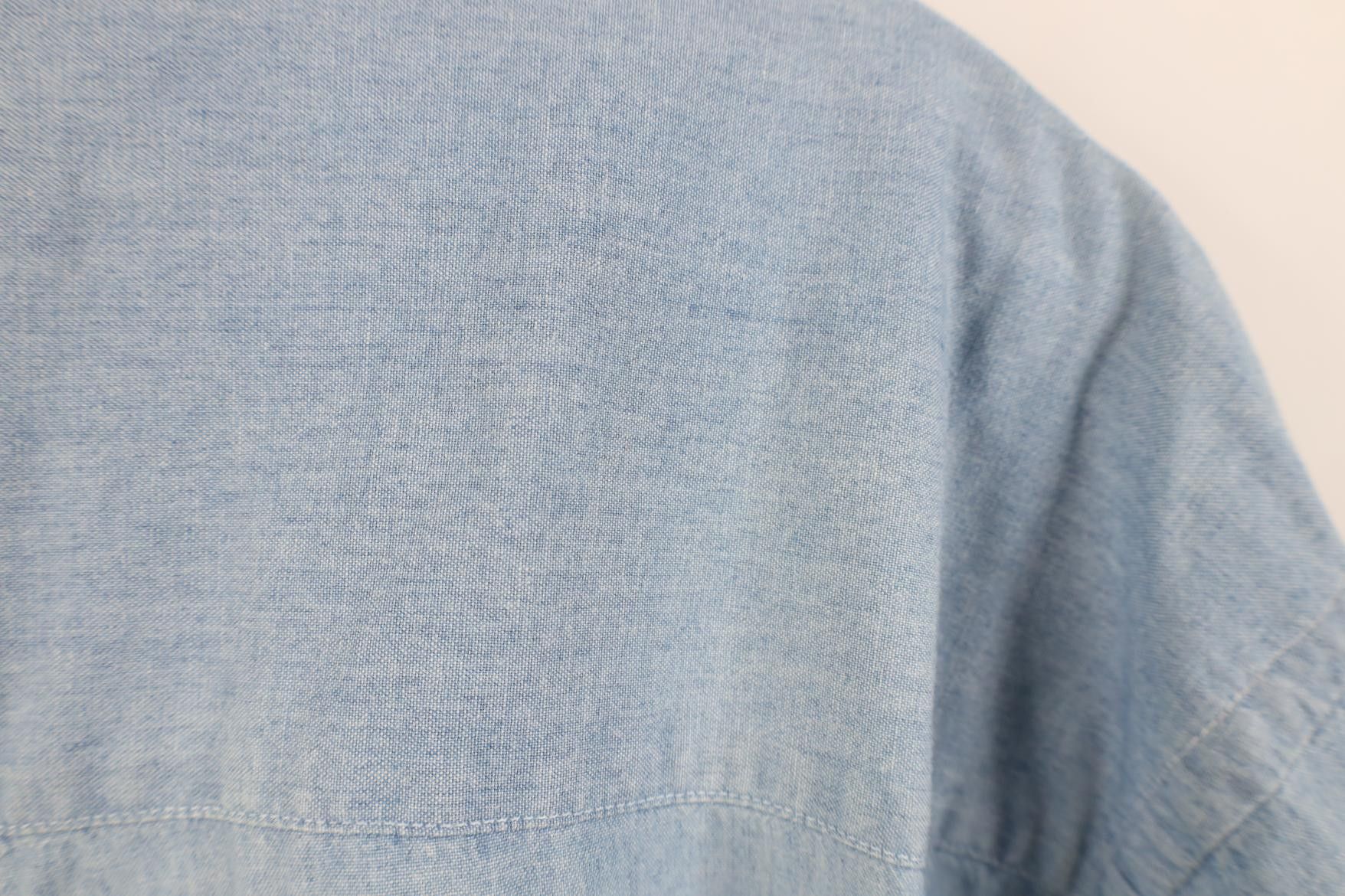 Eddie Bauer Vintage 90s Eddie Bauer Denim Short Sleeve Button Down Shirt Size US XL / EU 56 / 4 - 11 Thumbnail