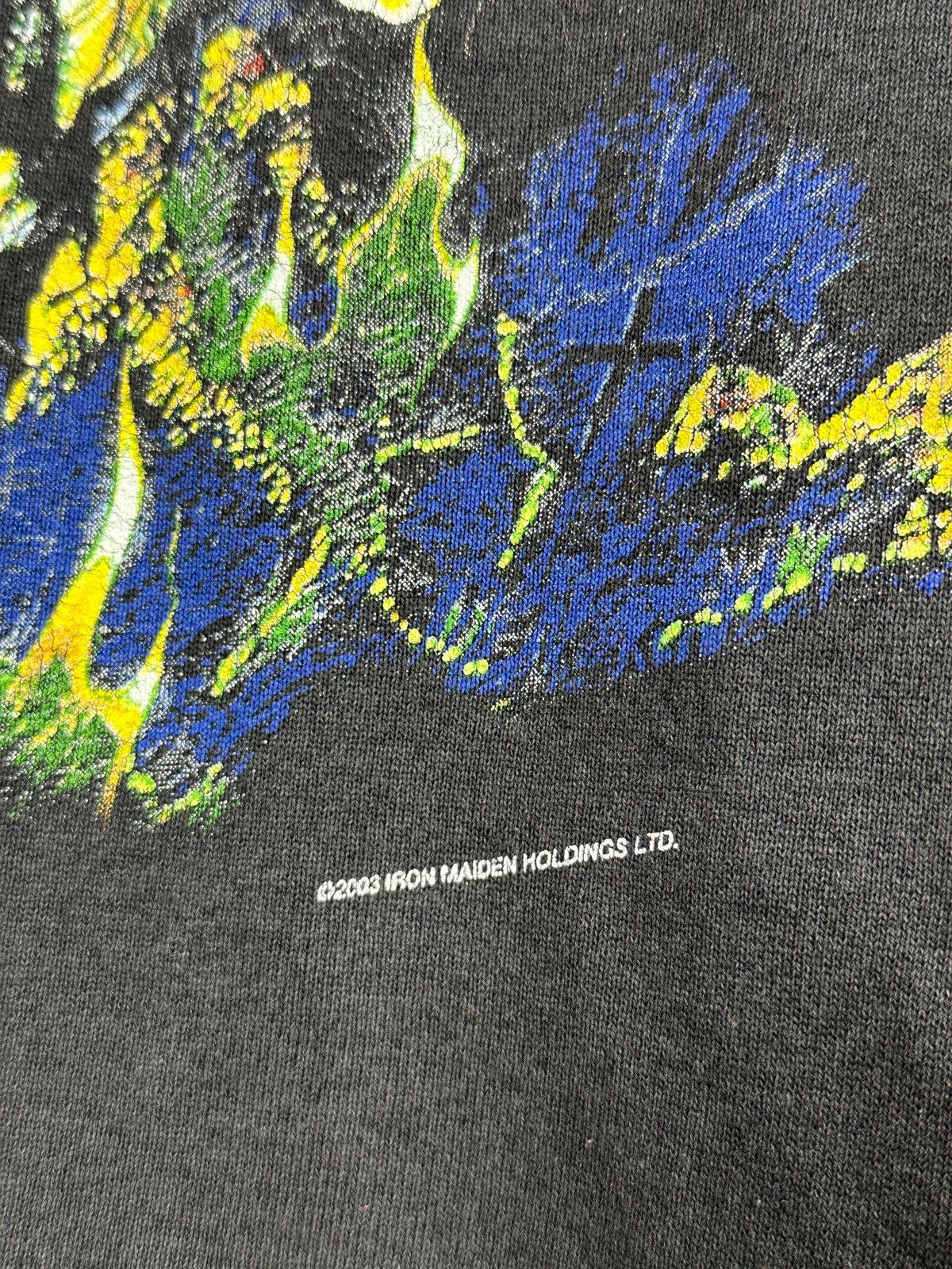 Band Tees 2003 Vintage Iron Maiden Live After Death Faded Band T-Shirt Size US M / EU 48-50 / 2 - 14 Thumbnail