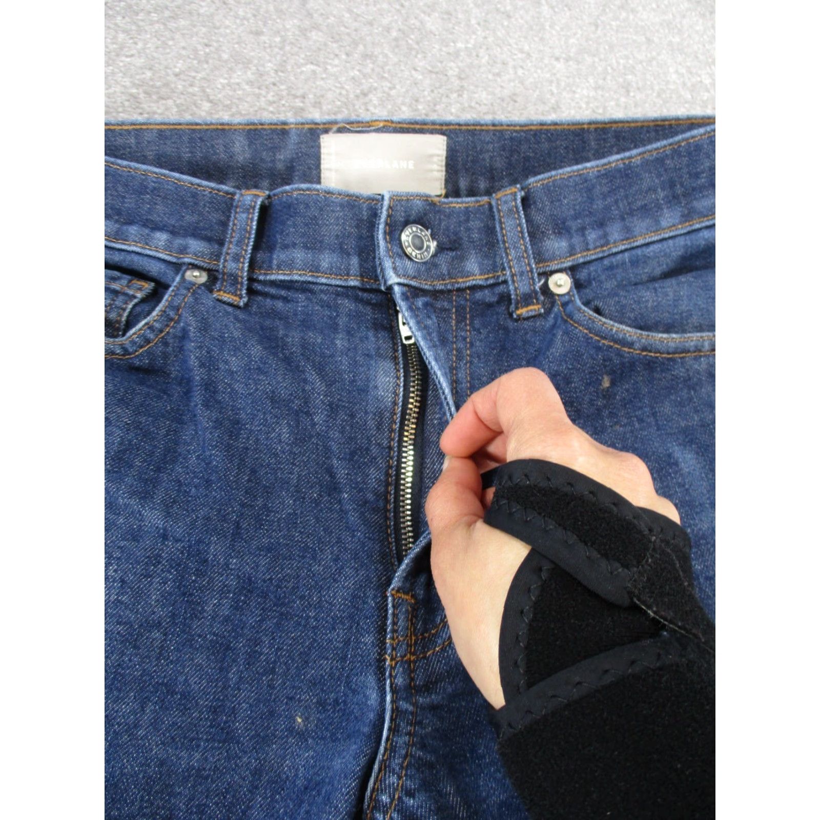 Everlane Everlane Jeans Mens 32 Dark Blue Denim Slim 32X29 Slim Fit Tapered 29 In Inseam Jeans Mens Blue Denim Slim Fit 90s? Size US 32 / EU 48 - 7 Thumbnail
