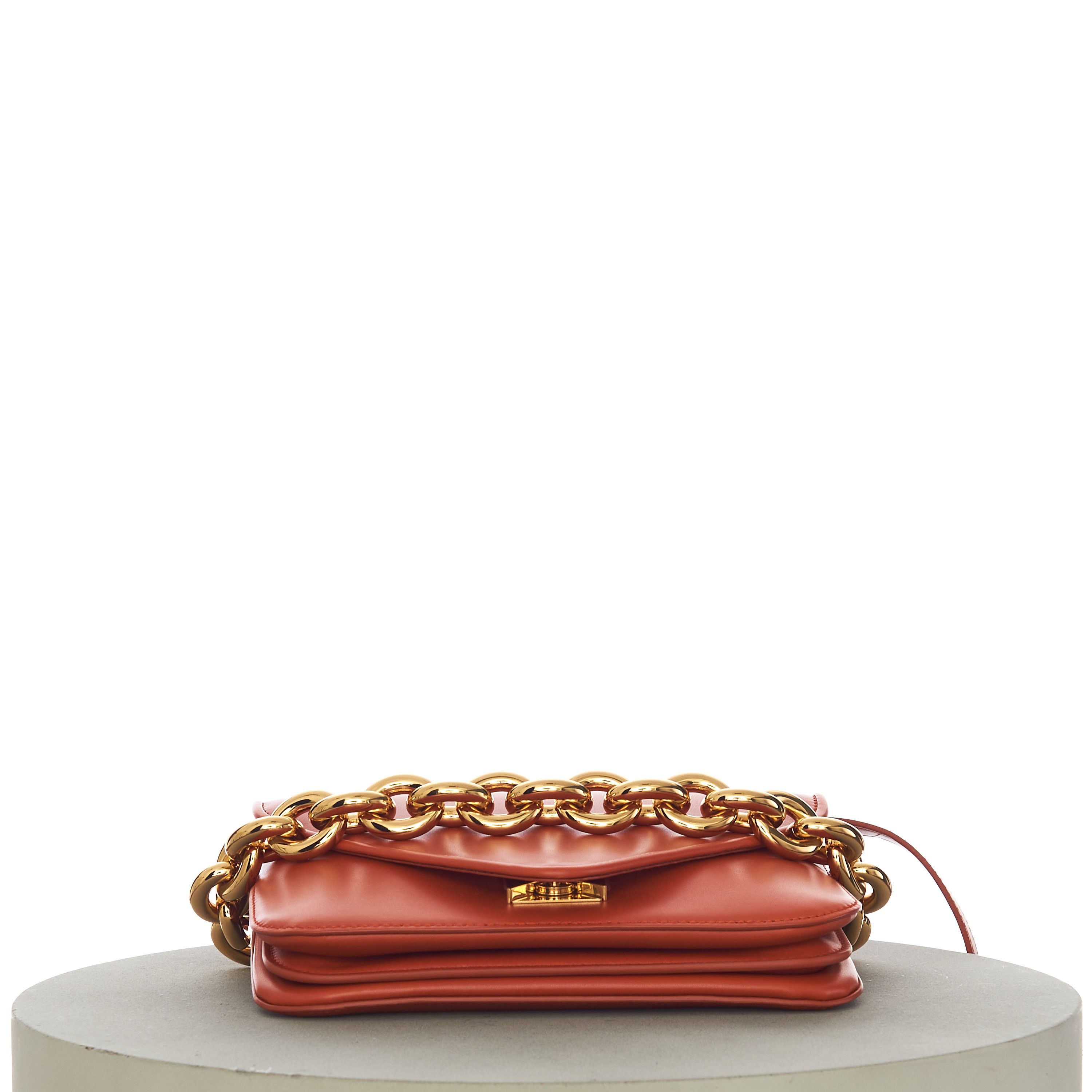 Bottega Veneta MOUNT Small Envelope Chain Bag In Maple Leather Size ONE SIZE - 12 Thumbnail
